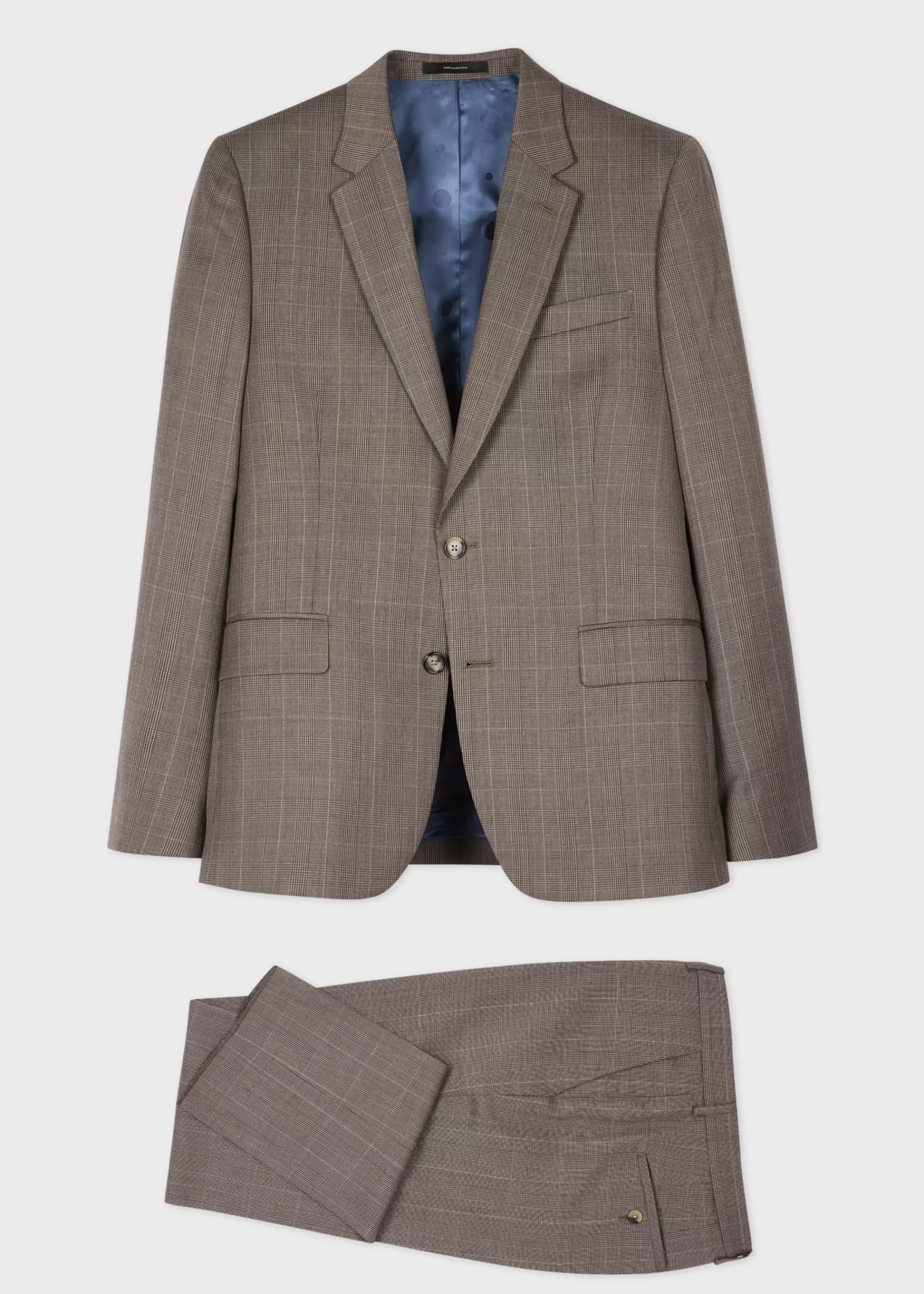 The Soho- Tailored Fit Check Wool Suit>Paul Smith Outlet