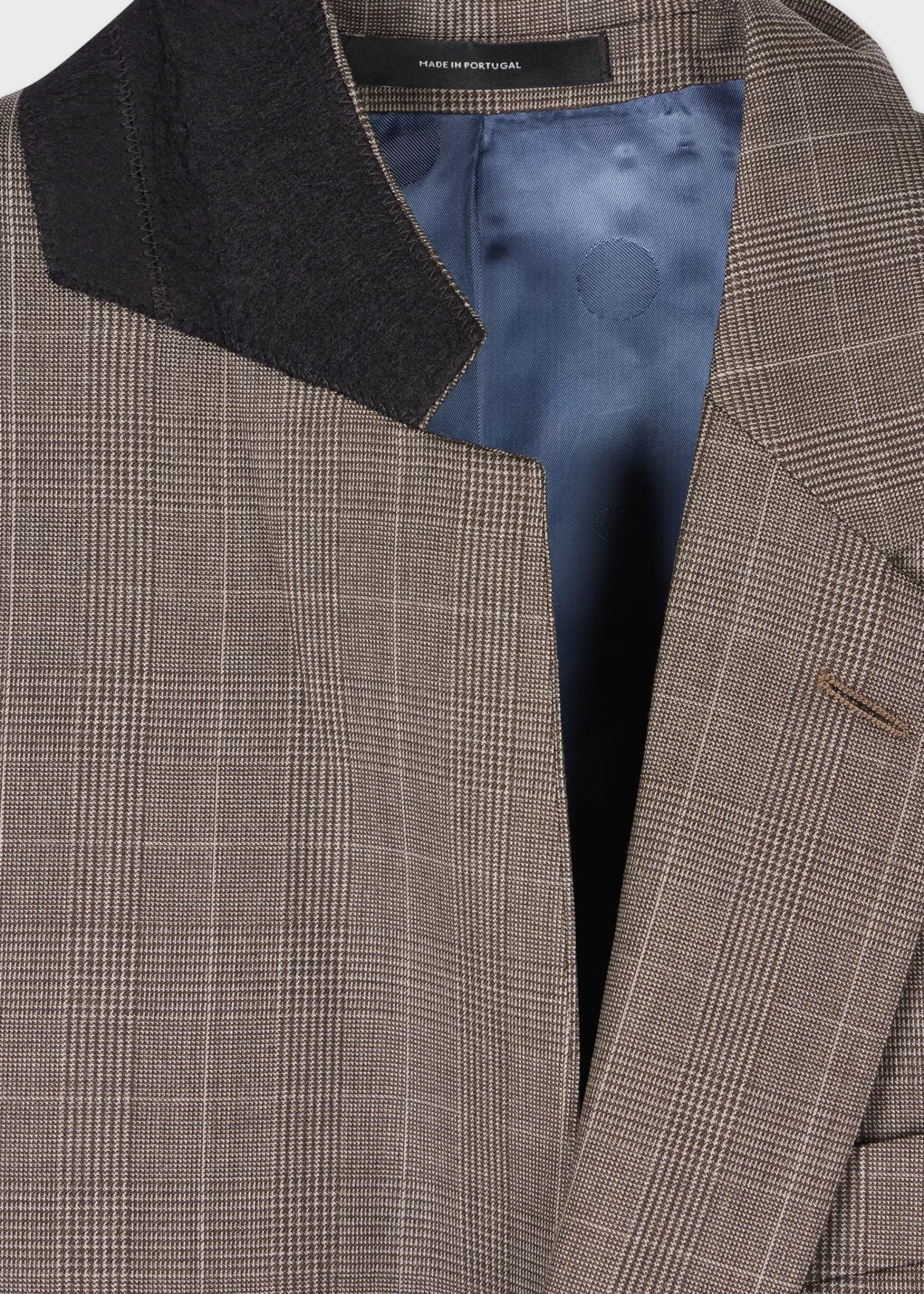 The Soho- Tailored Fit Check Wool Suit>Paul Smith Outlet