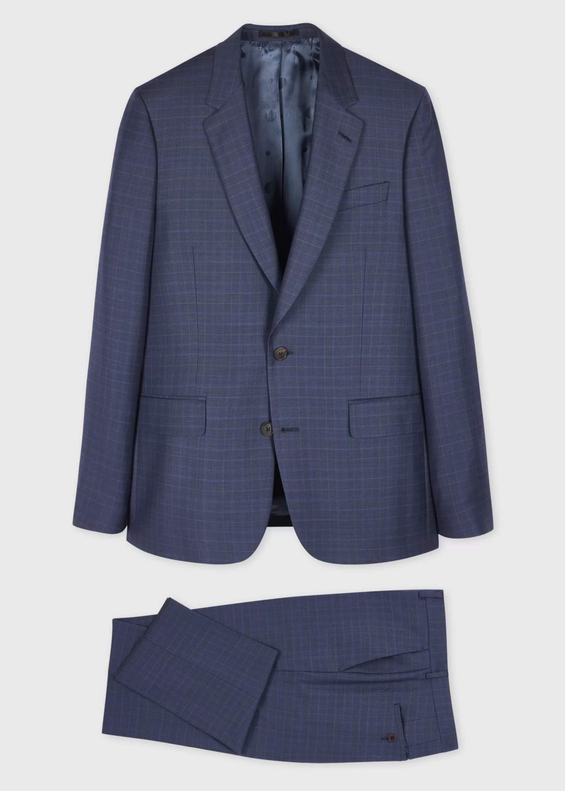 The Soho- Tailored Fit Dark Blue Wool Suit>Paul Smith Discount