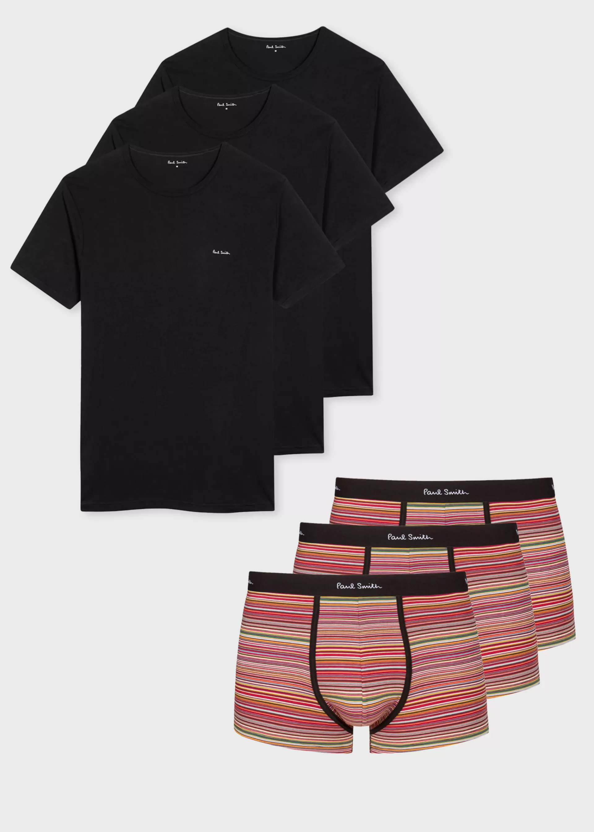Three Pack 'Signature Stripe' Complete Underwear Gift Set>Paul Smith Fashion