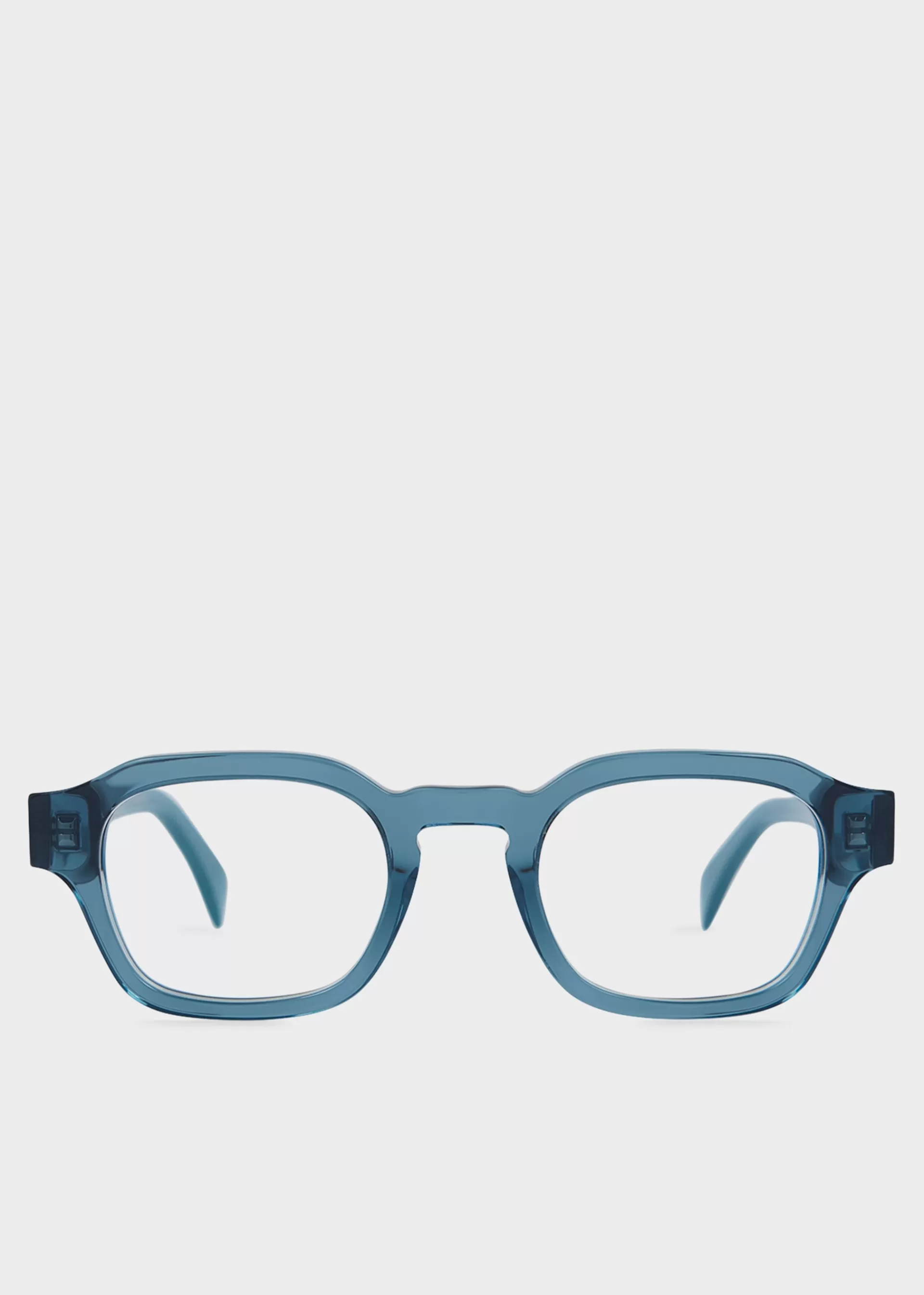 Transparent Blue 'Lexton' Spectacles>Paul Smith Online