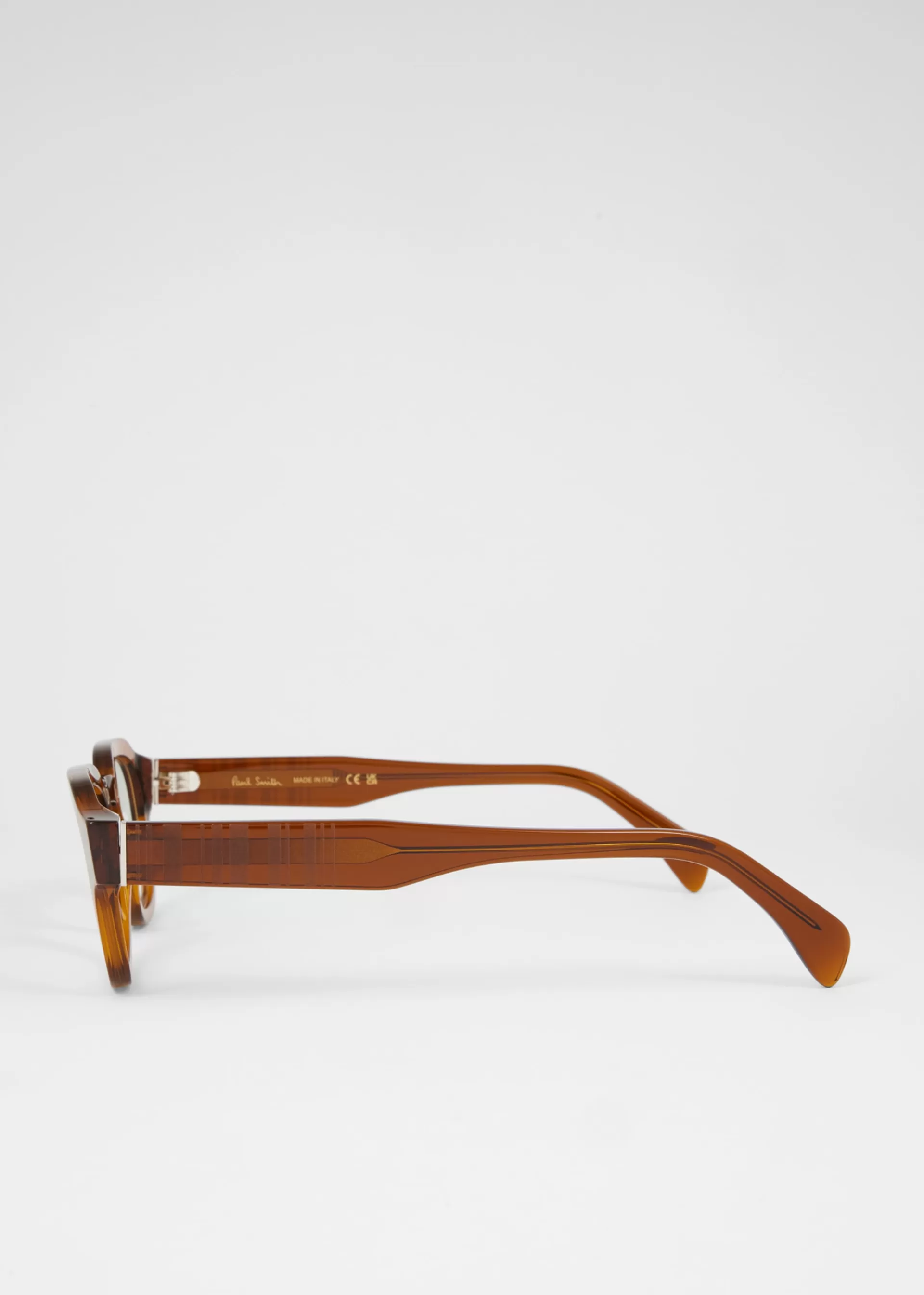 Transparent Brown 'Lexton' Spectacles>Paul Smith Fashion