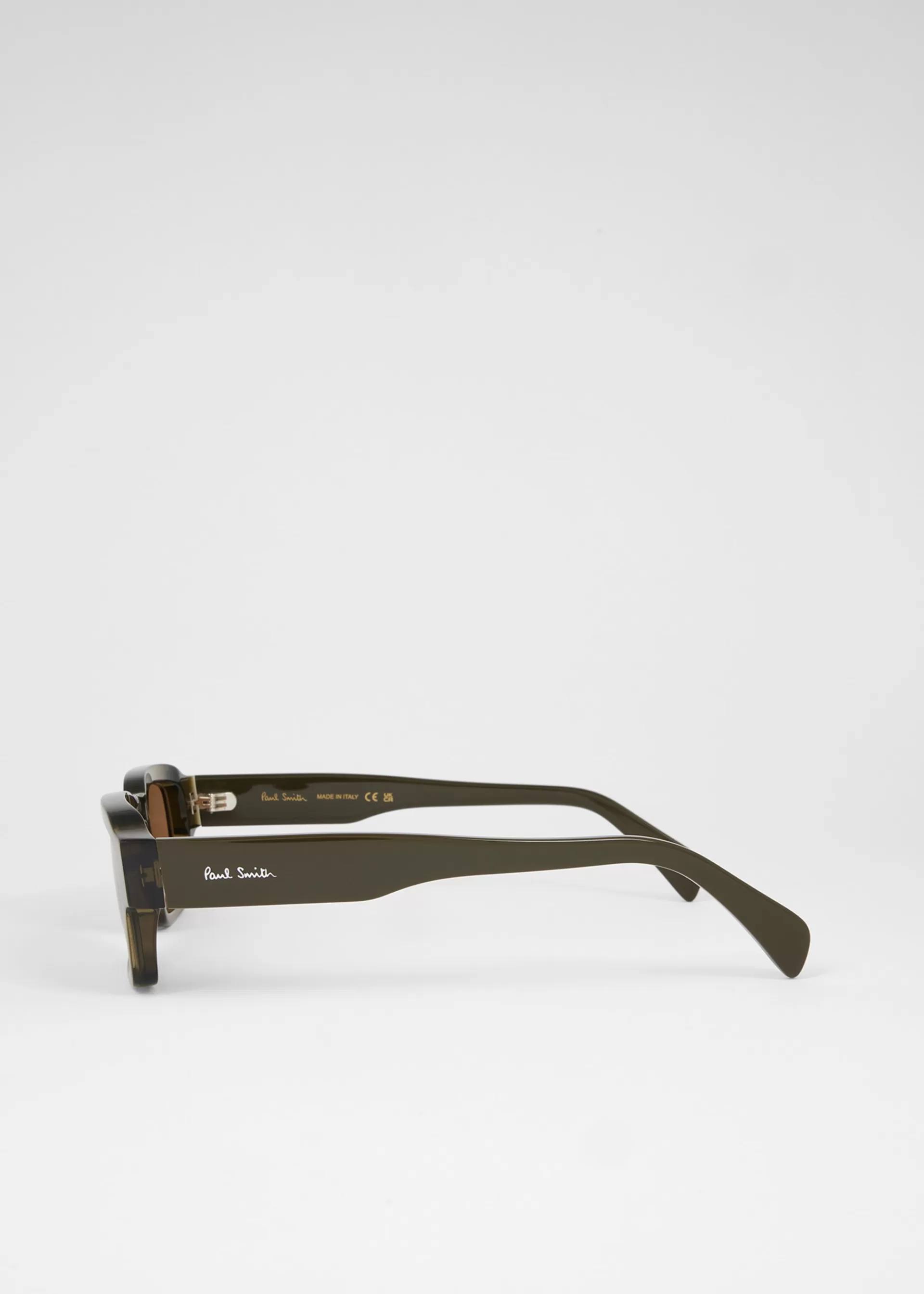 Transparent Khaki 'Latimer' Sunglasses>Paul Smith Store