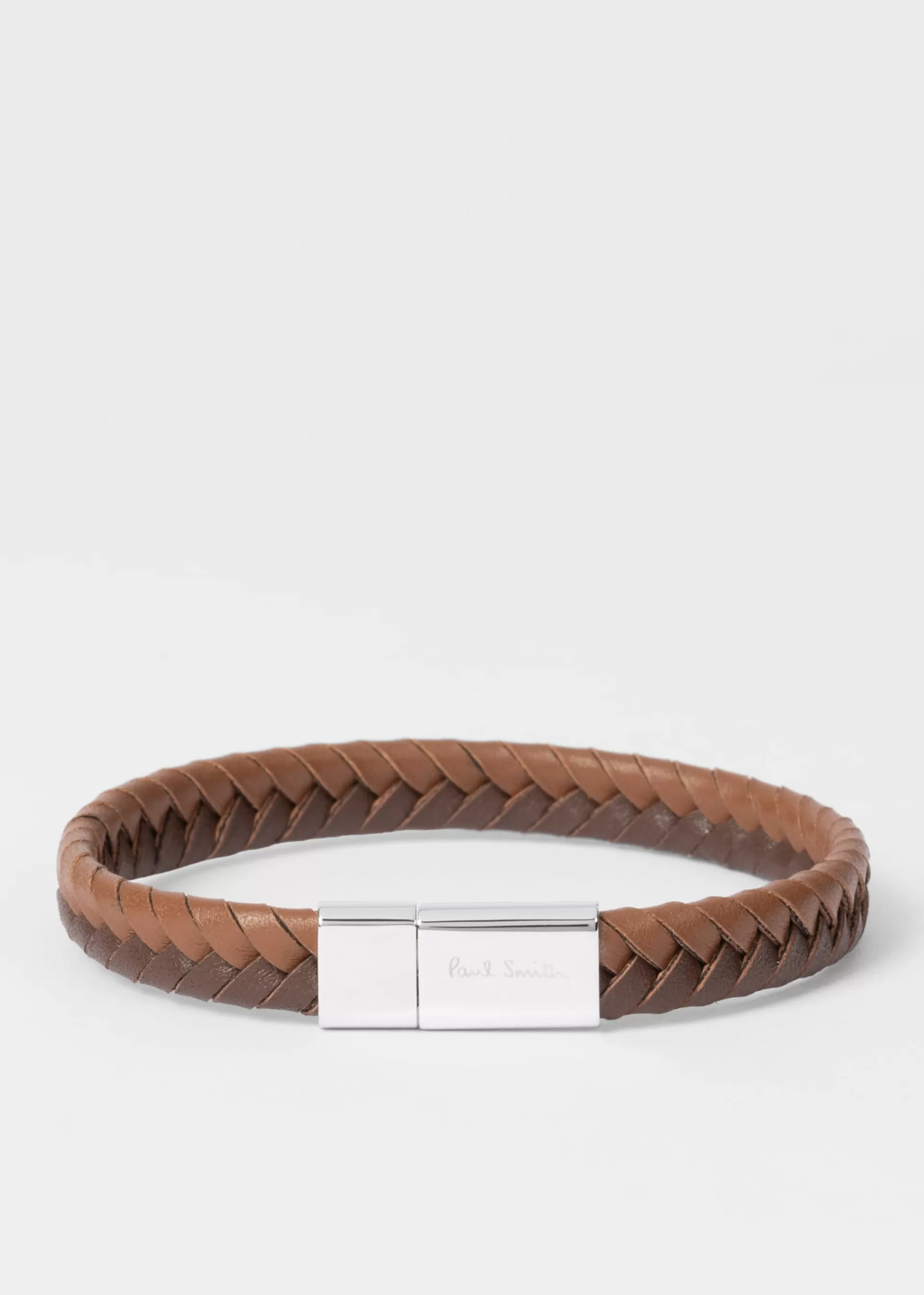 Two-Tone Braided Leather Bracelet>Paul Smith Best