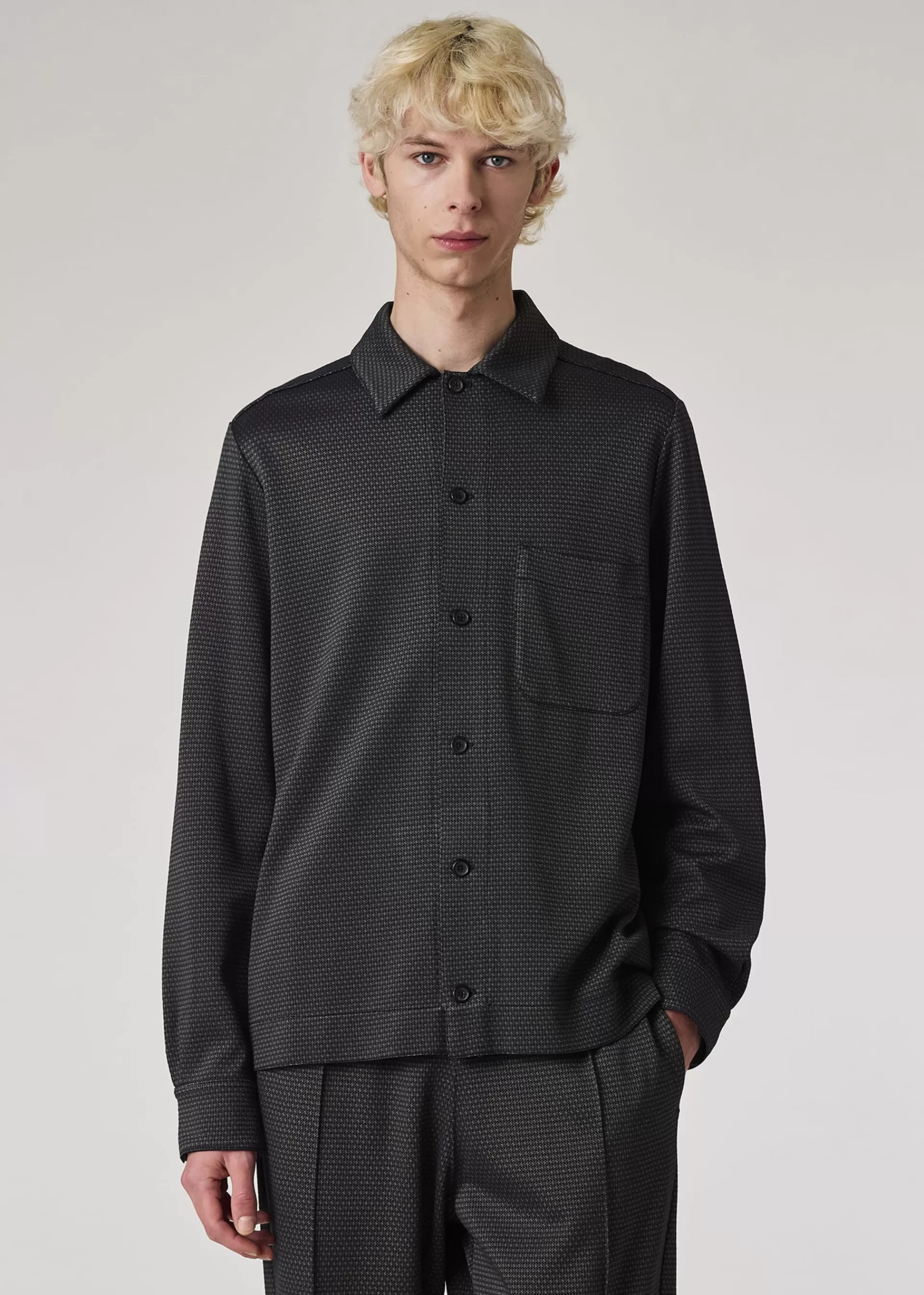 Viscose-Blend Jersey Jacquard Shirt>Paul Smith Best