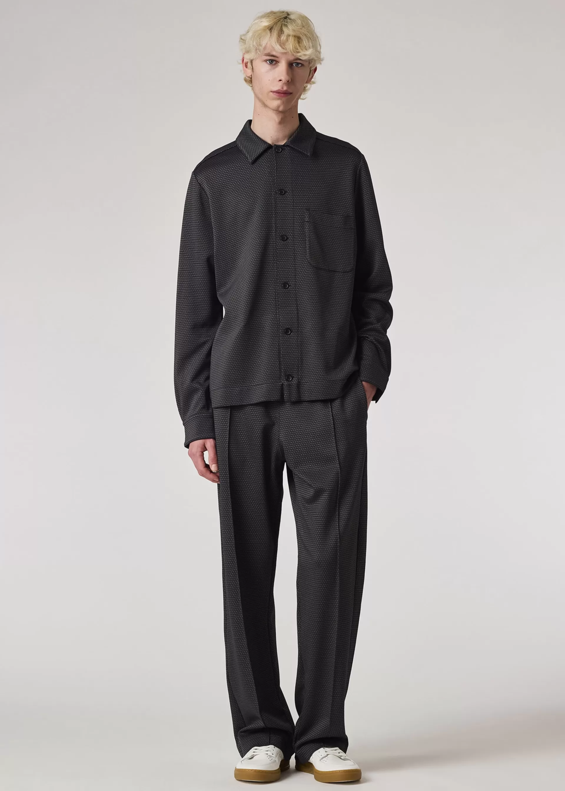 Viscose-Blend Jersey Jacquard Shirt>Paul Smith Best