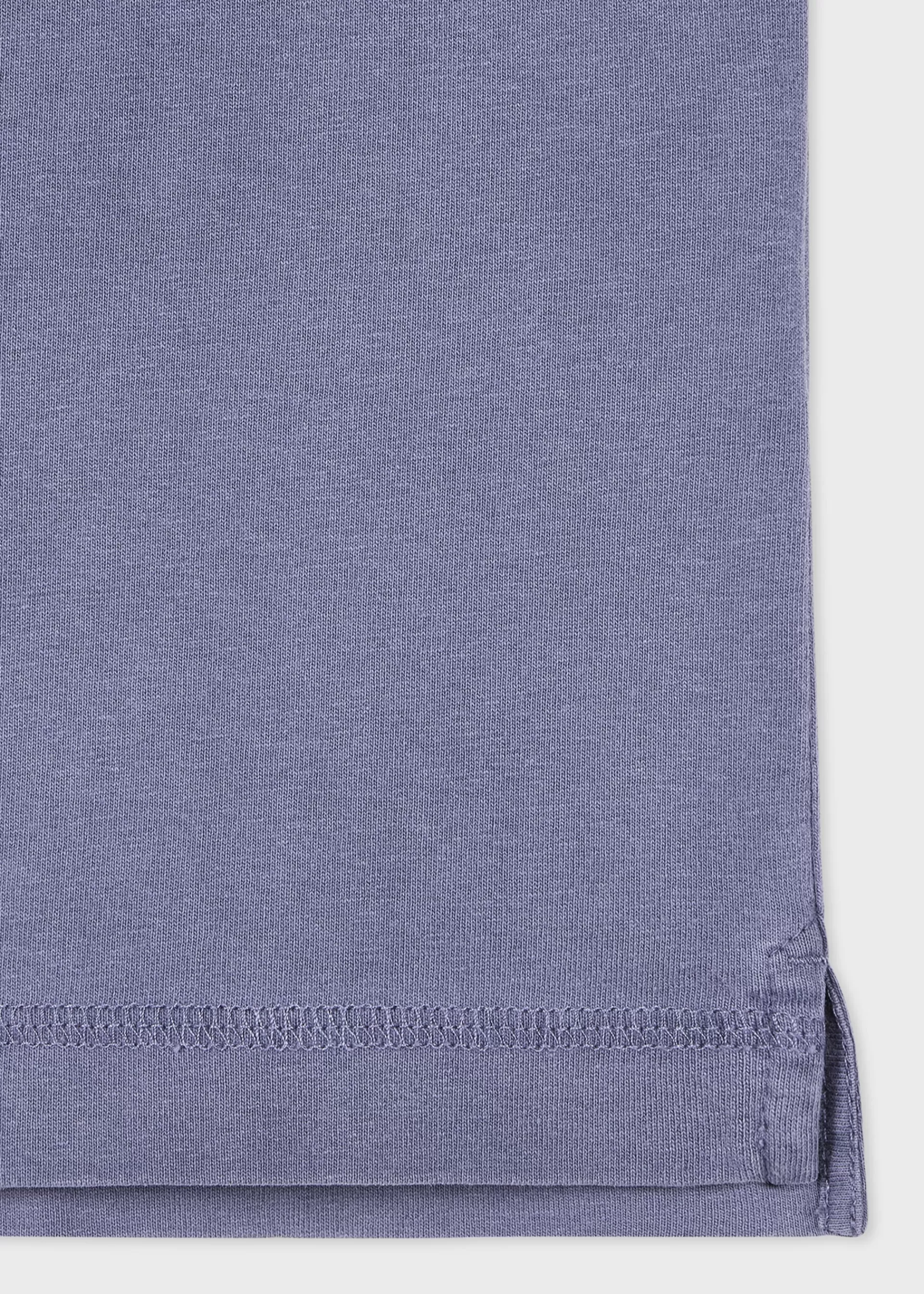 Washed Blue Embroidered 'Happy' T-Shirt>Paul Smith Clearance