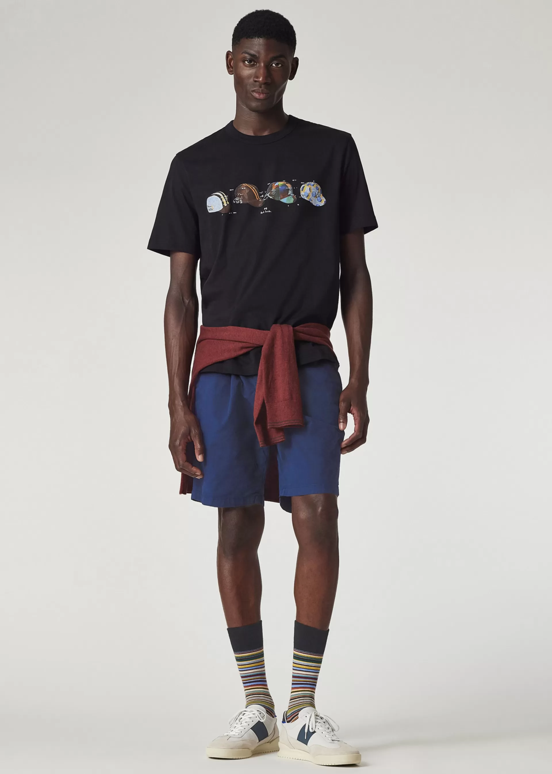 Washed Blue Stretch Pima-Cotton Shorts>Paul Smith Clearance