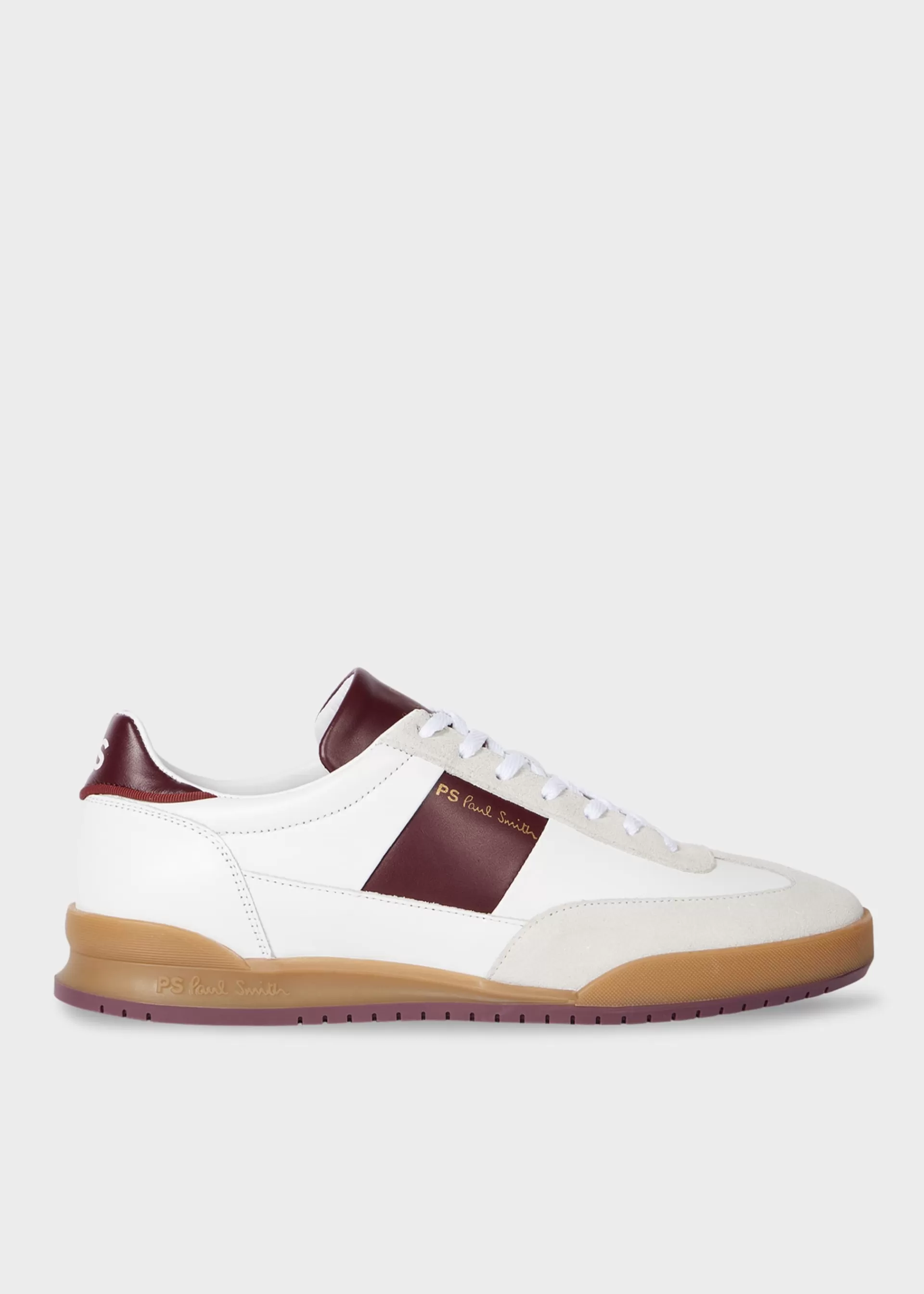 And Bordeaux Leather 'Dover' Trainers>Paul Smith Discount