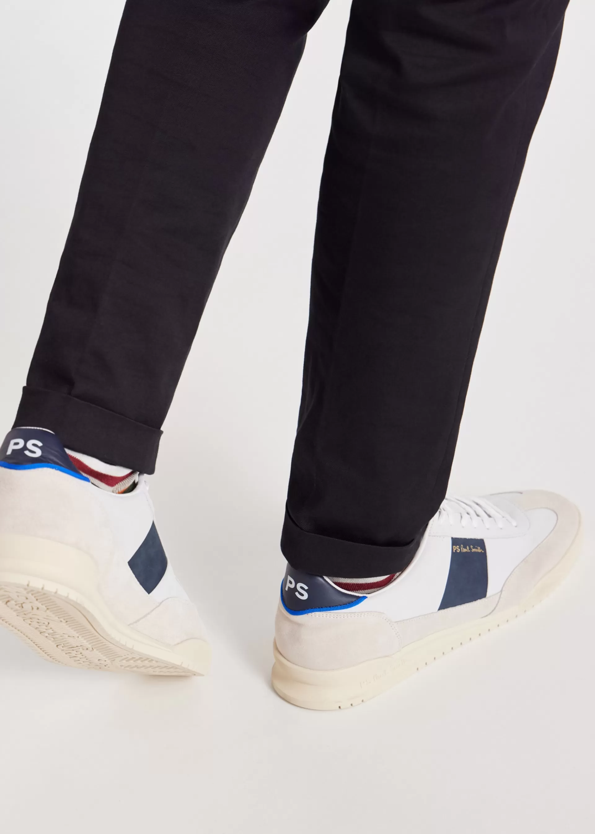 And Cream Leather 'Dover' Sneakers>Paul Smith Online