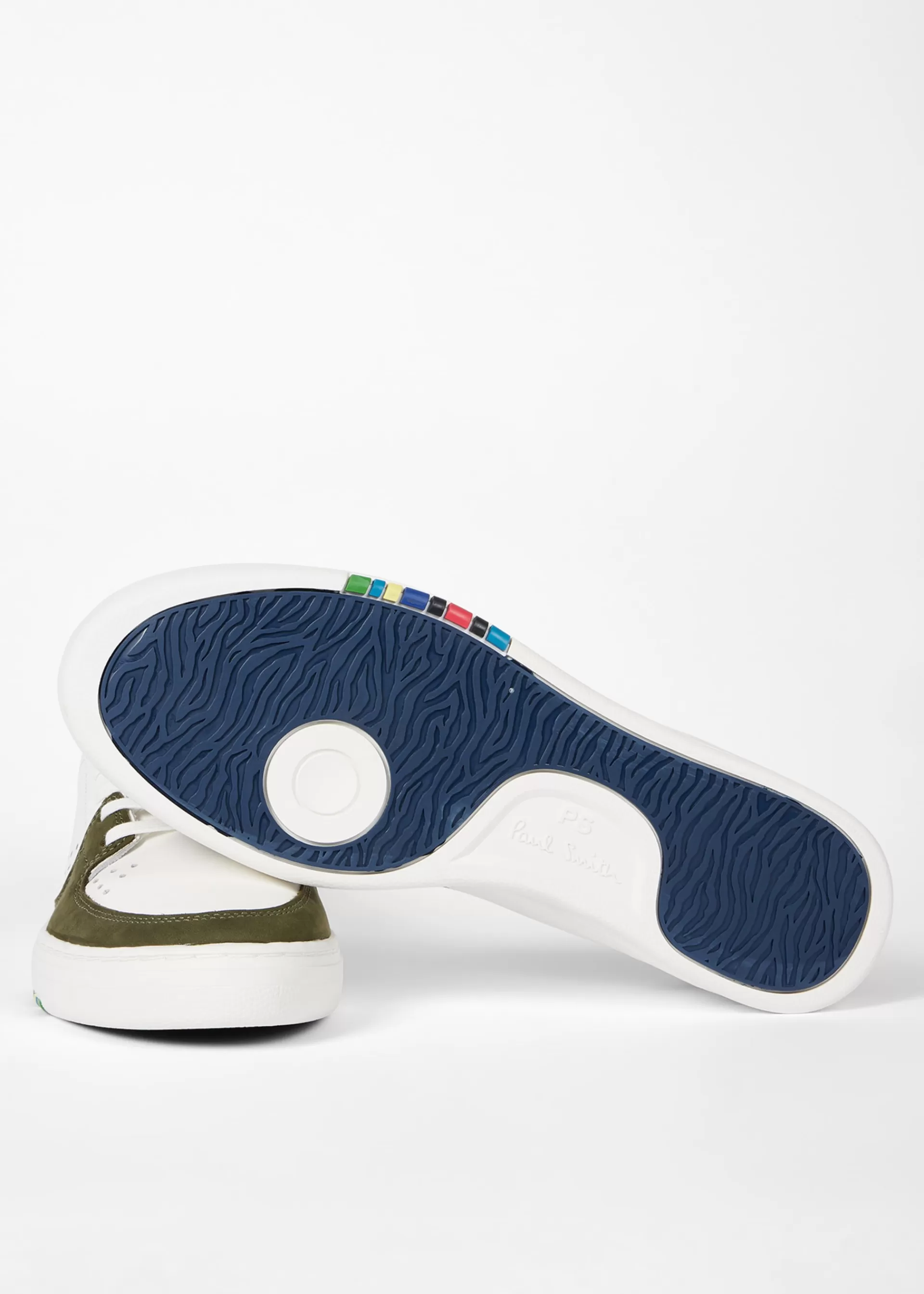and Khaki Panel 'Cosmo' Trainers>Paul Smith Clearance
