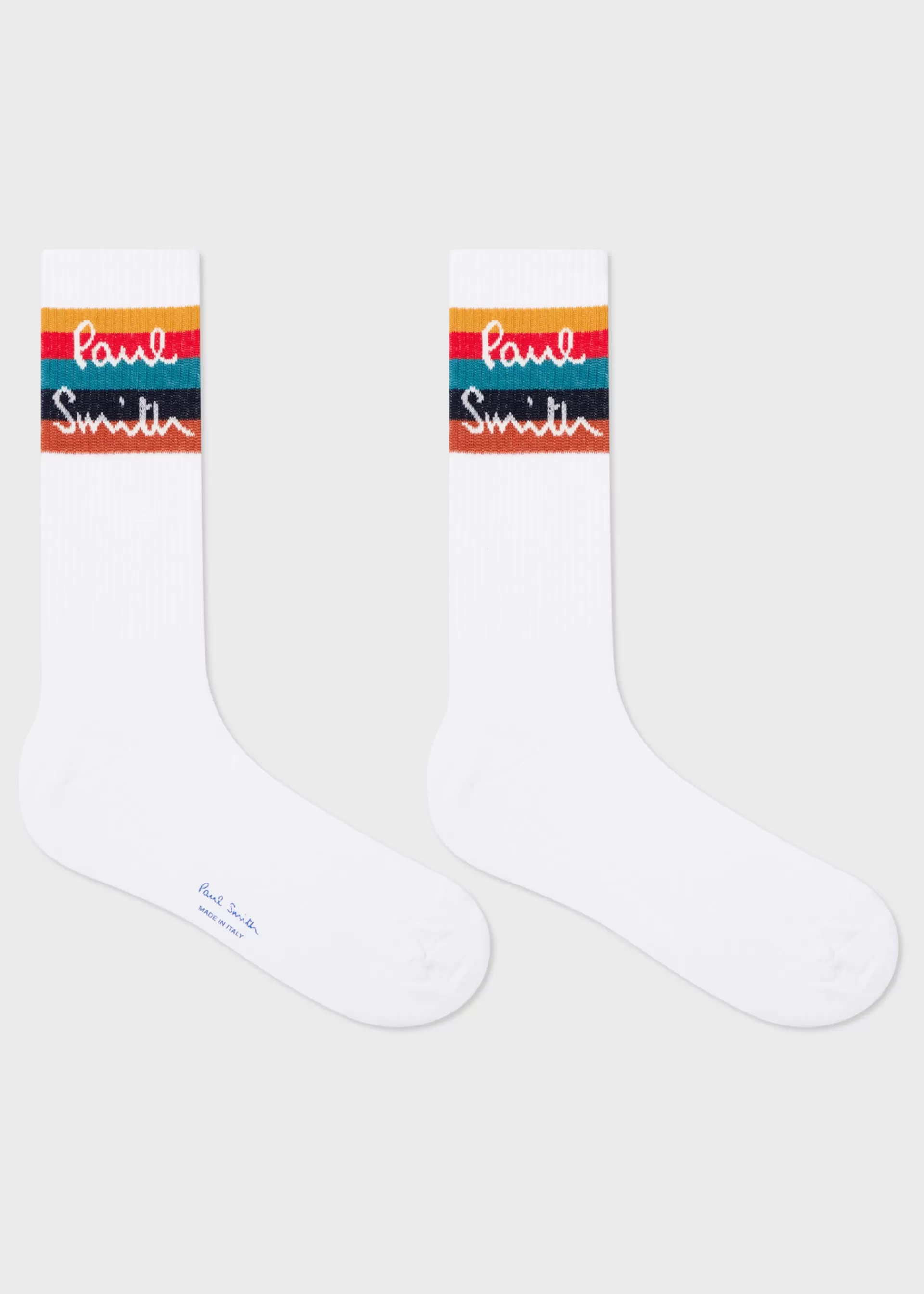 'Artist Stripe' Logo Socks>Paul Smith Store