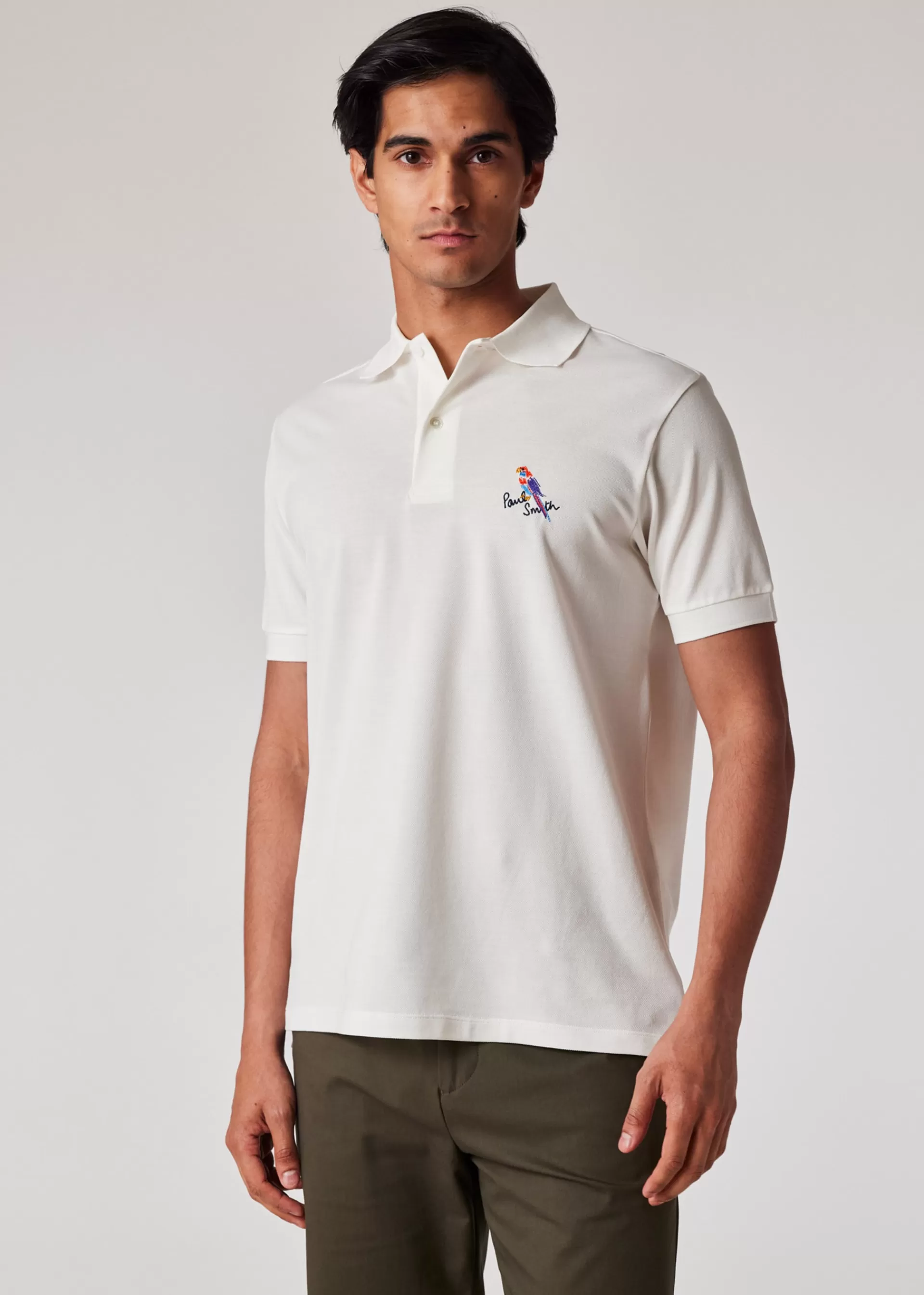 Embroidered 'Bird' Cotton Polo Shirt>Paul Smith Flash Sale