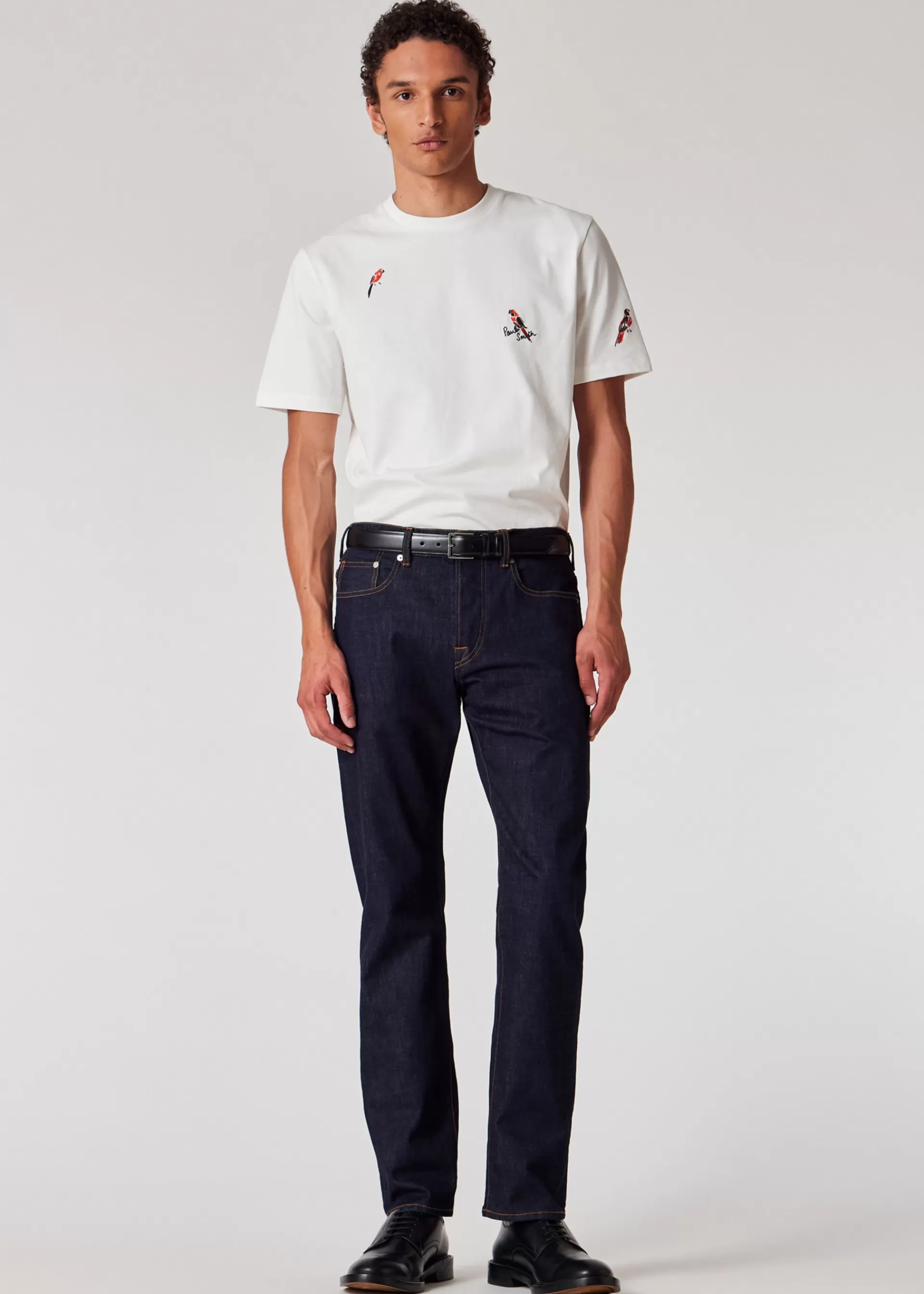 Embroidered 'Bird' Cotton T-Shirt>Paul Smith Store