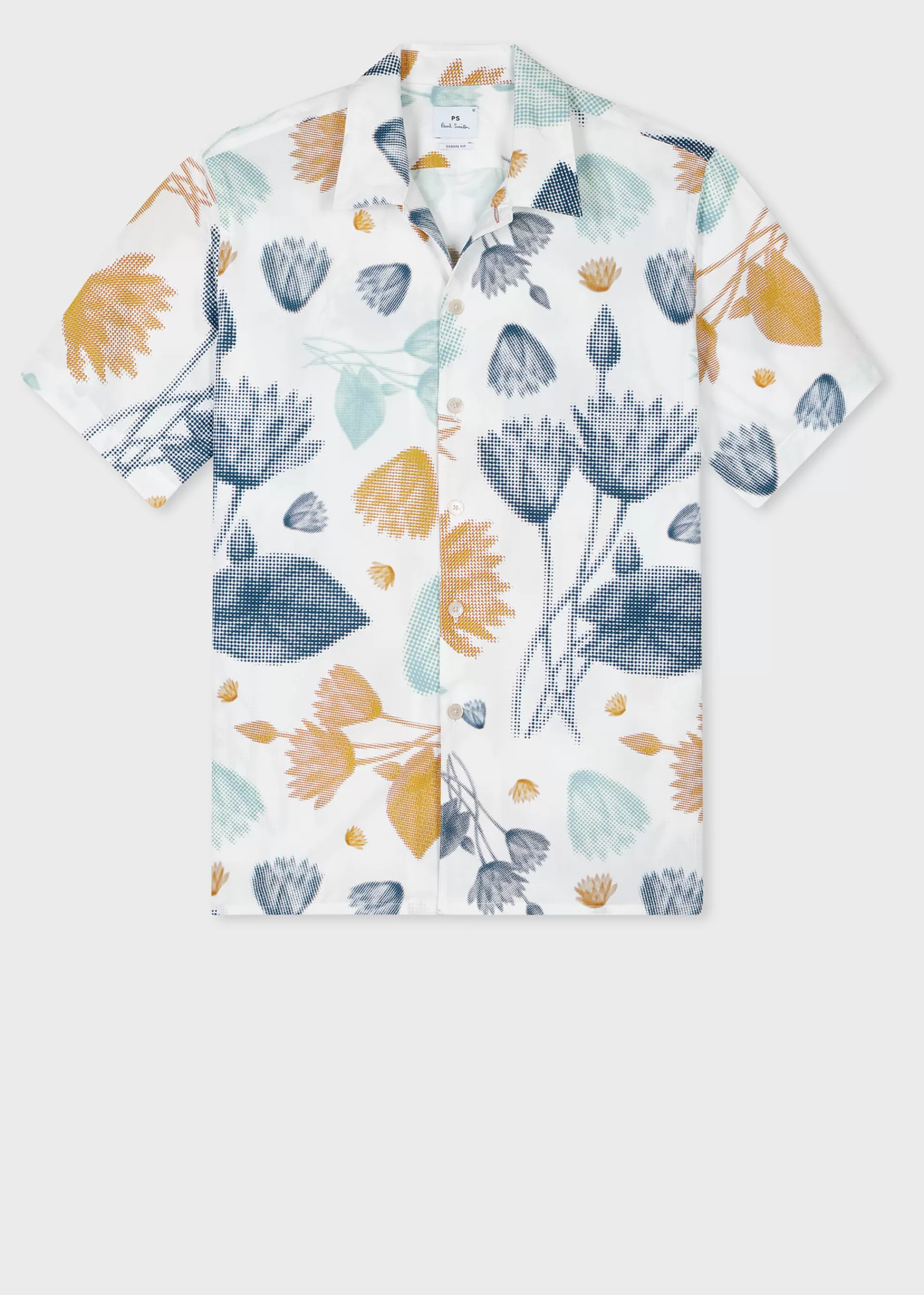 'Half Tone Floral' Cotton Short-Sleeve Shirt>Paul Smith Best