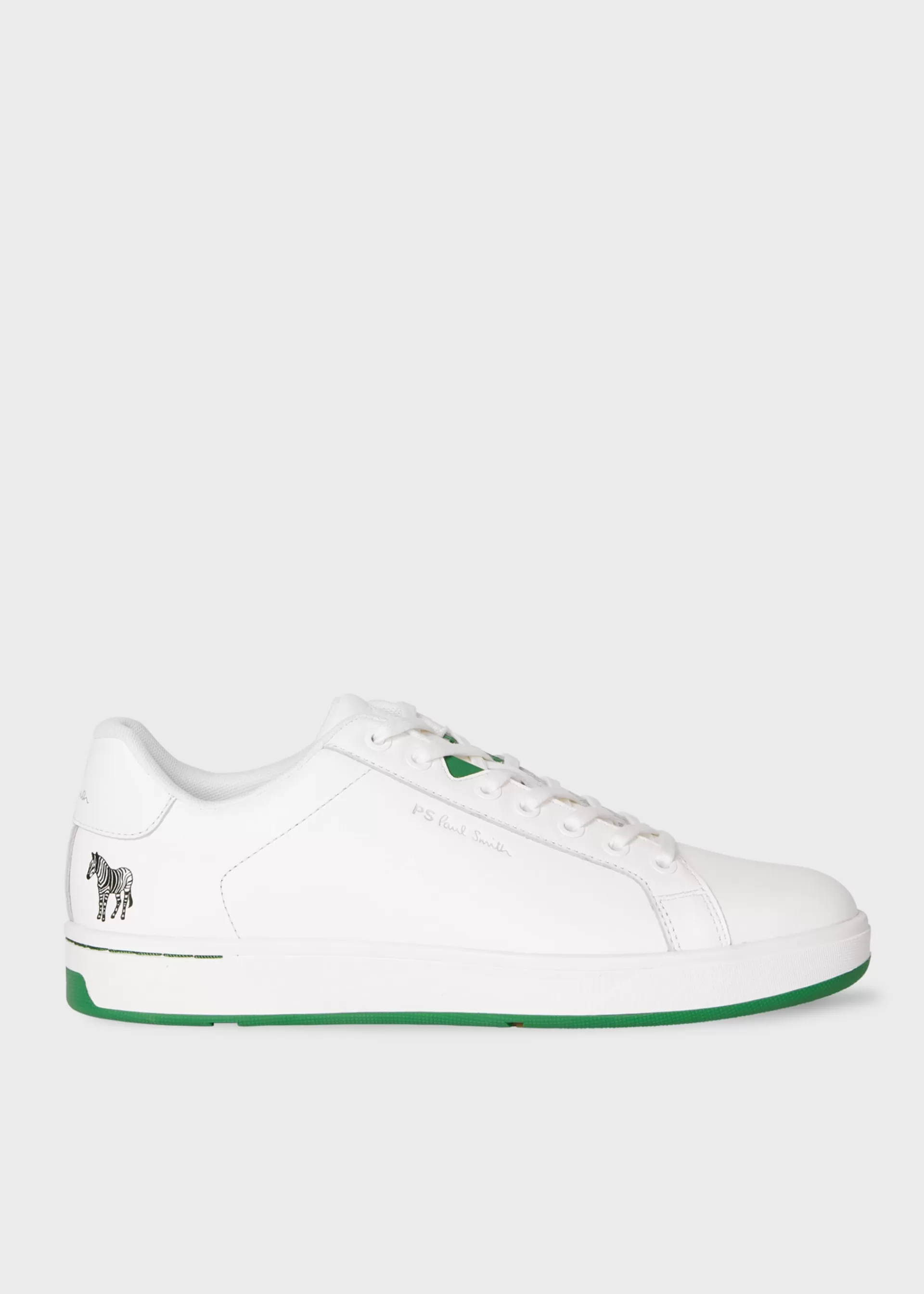 Leather 'Albany' 'Zebra' Trainers>Paul Smith Outlet