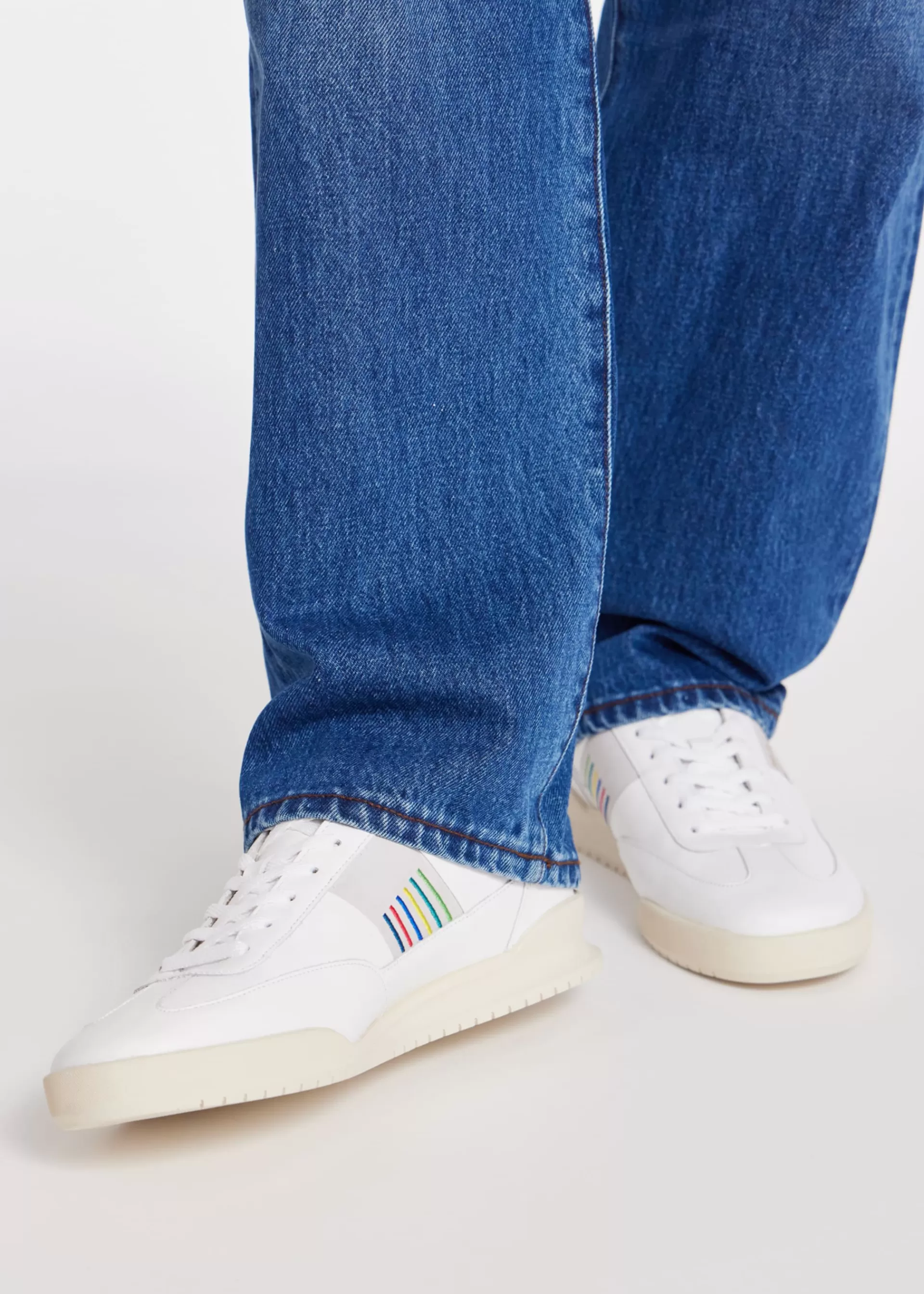 Leather 'Dover' 'Sports Stripe' Sneakers>Paul Smith Outlet