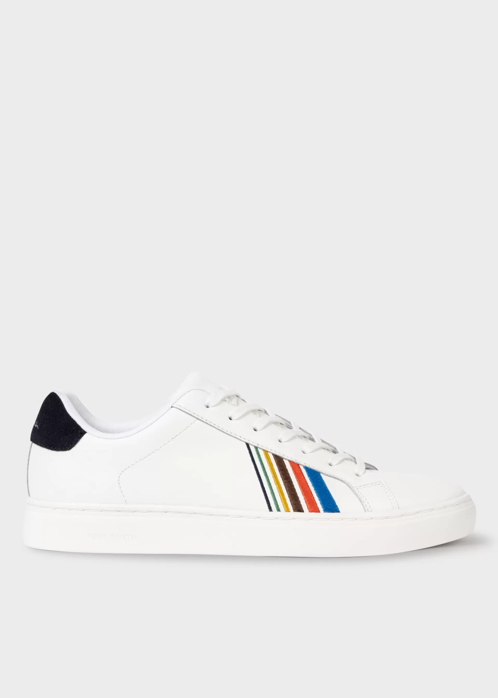 Leather 'Sports Stripe' 'Rex' Sneakers>Paul Smith Outlet