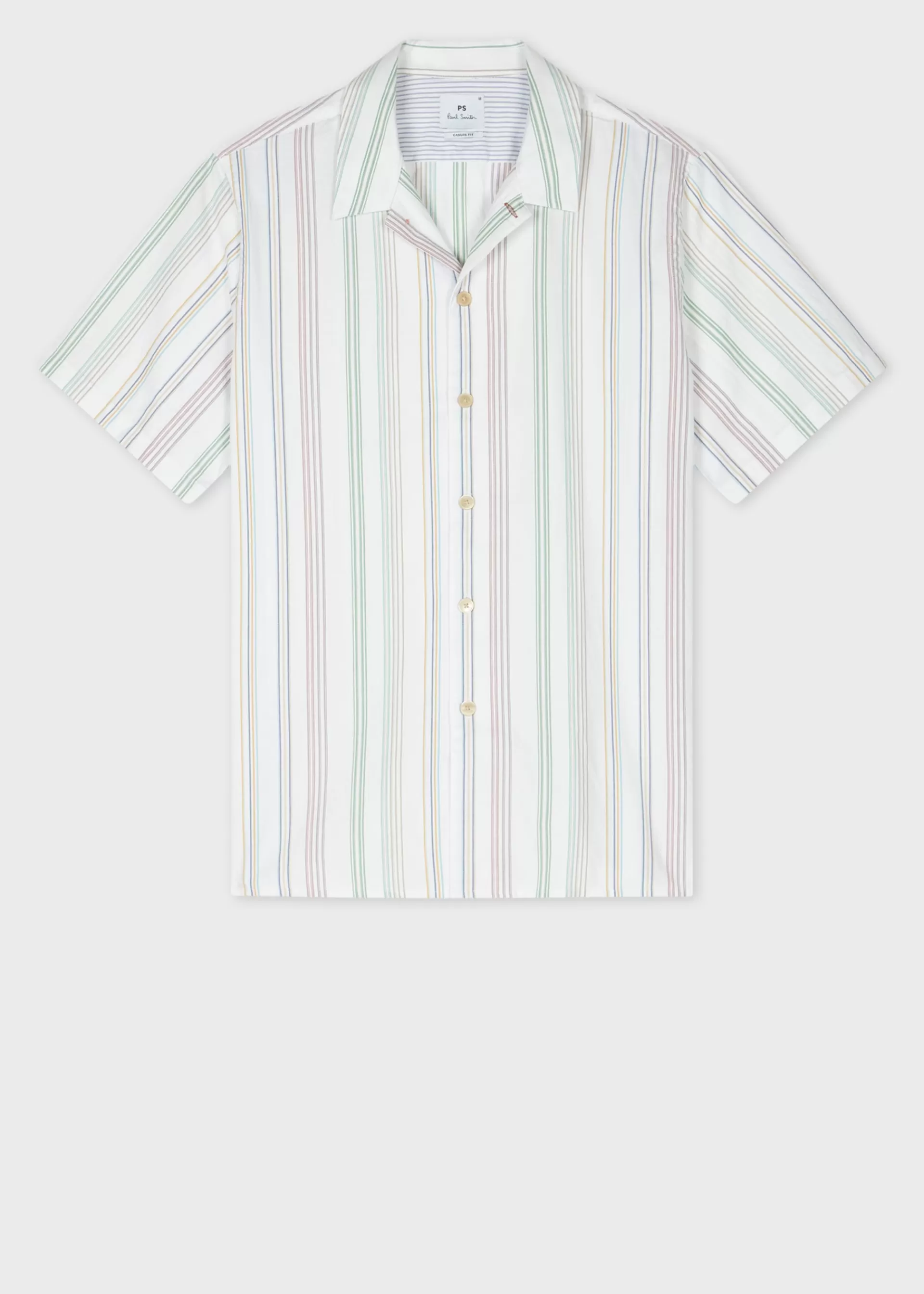 Oxford Cotton Stripe Short-Sleeve Shirt>Paul Smith Online