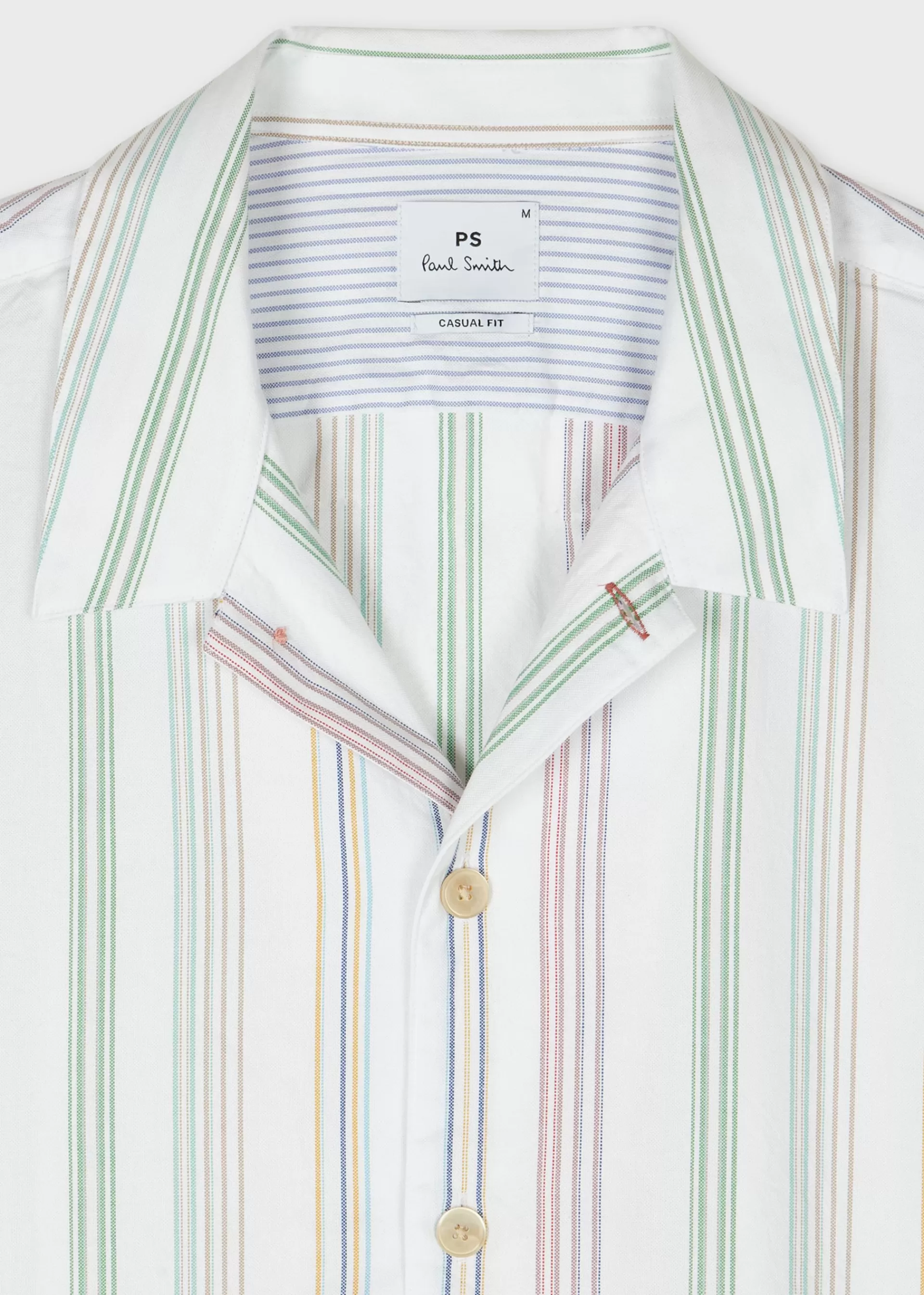 Oxford Cotton Stripe Short-Sleeve Shirt>Paul Smith Online