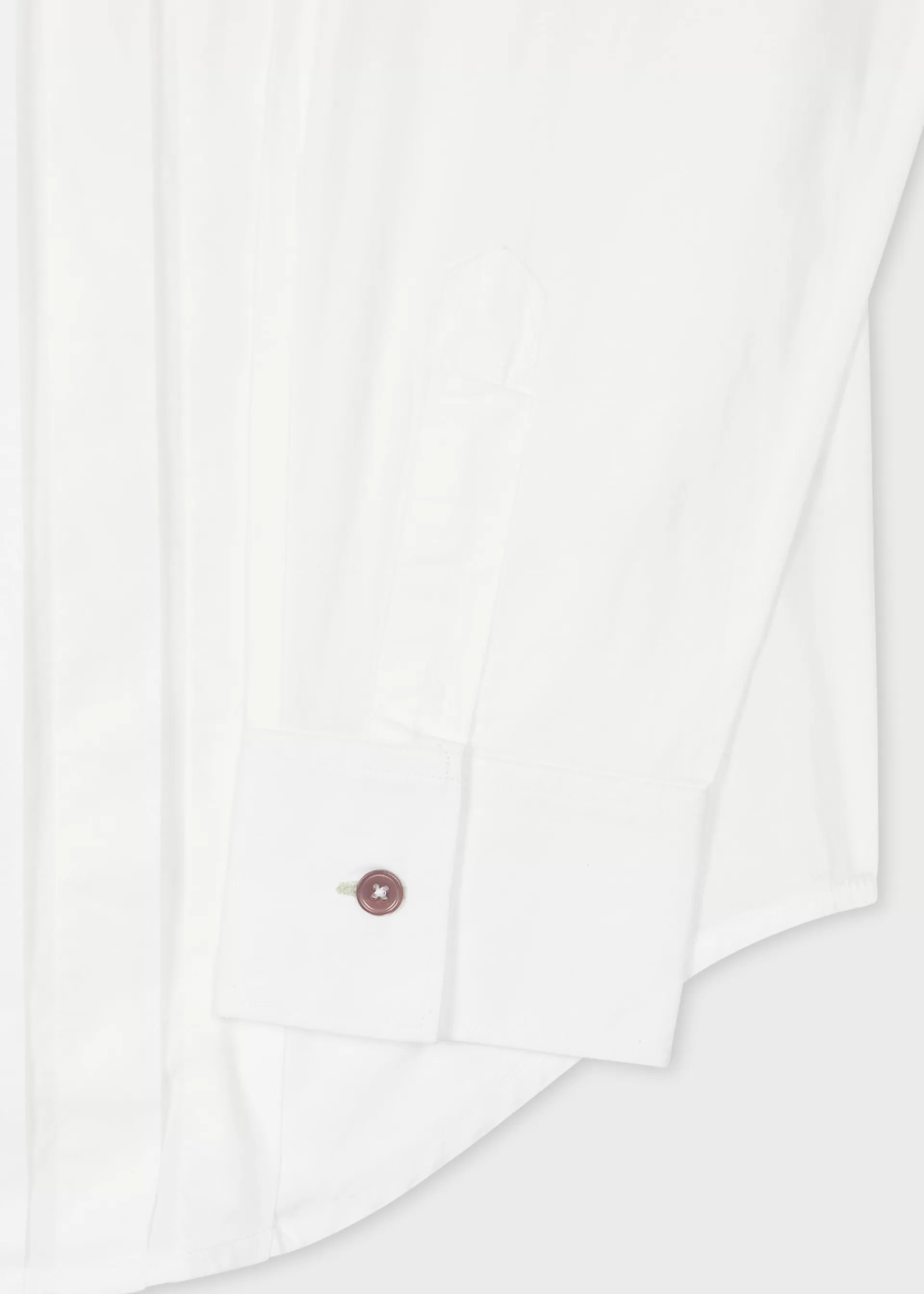 Pleated-Front Half-Placket Cotton Shirt>Paul Smith Store