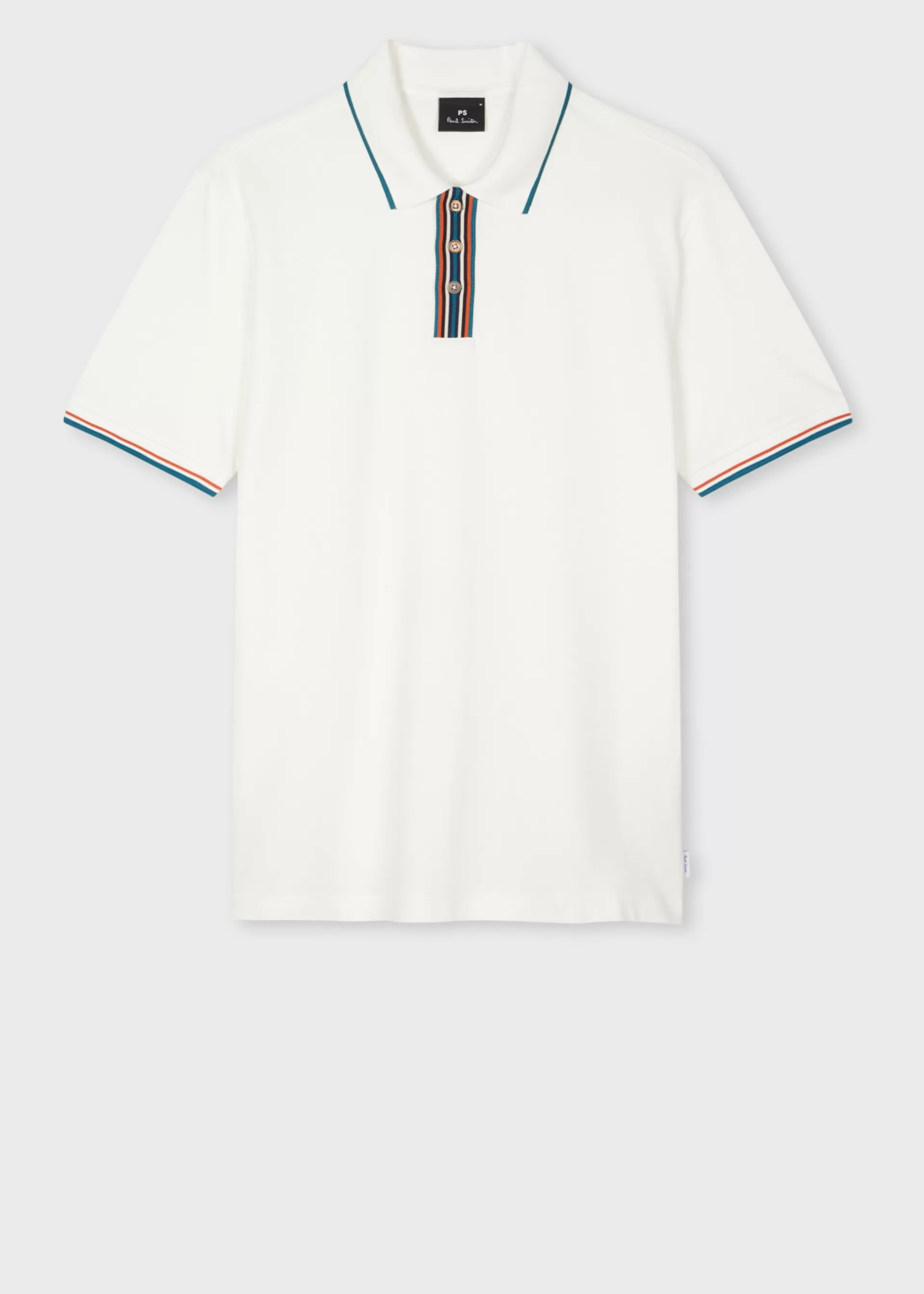 Polo Shirt With Stripe Tipping>Paul Smith Flash Sale