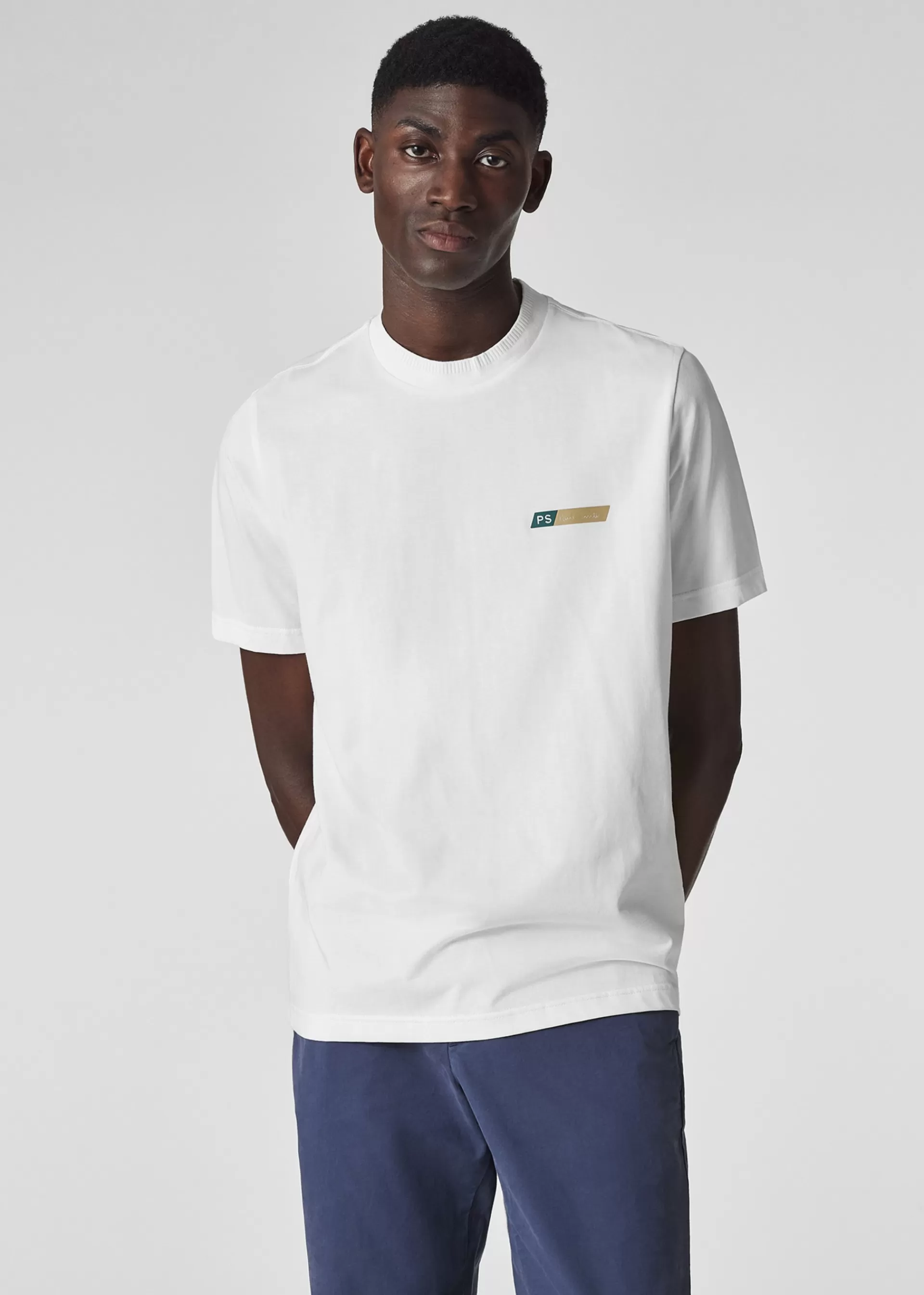 PS Tilt Logo Cotton-Blend T-Shirt>Paul Smith Flash Sale