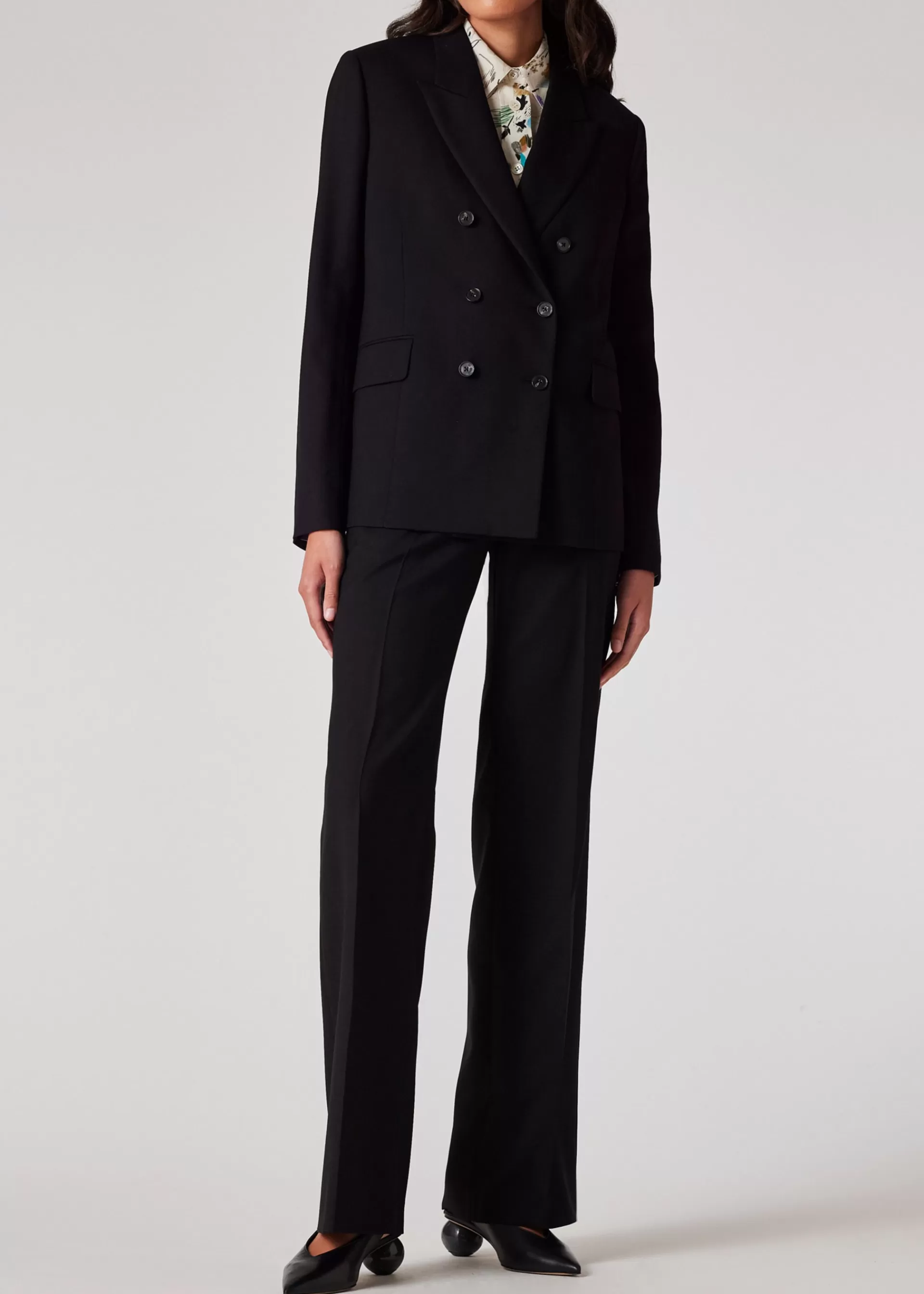 Women's A Suit To Travel In - Wool Double Breasted Blazer>Paul Smith Cheap