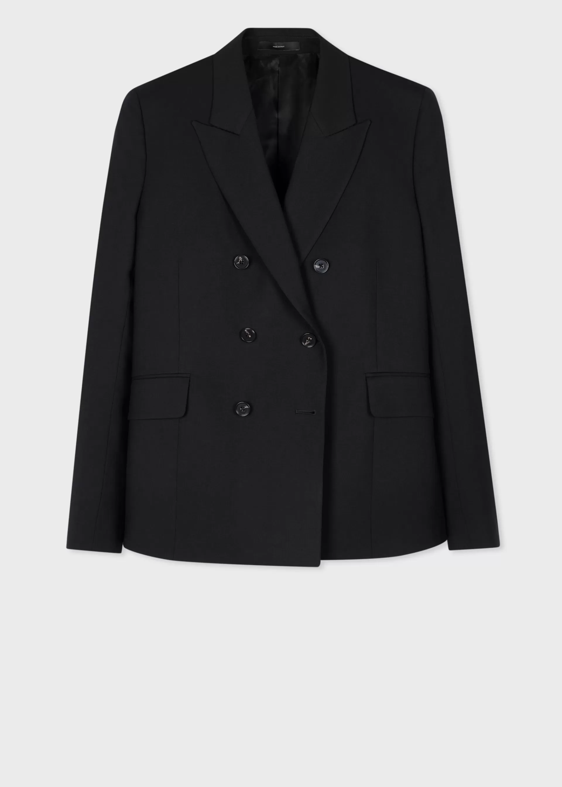 Women's 'A Suit To Travel In' - Black Wool Double Breasted Suit>Paul Smith Online