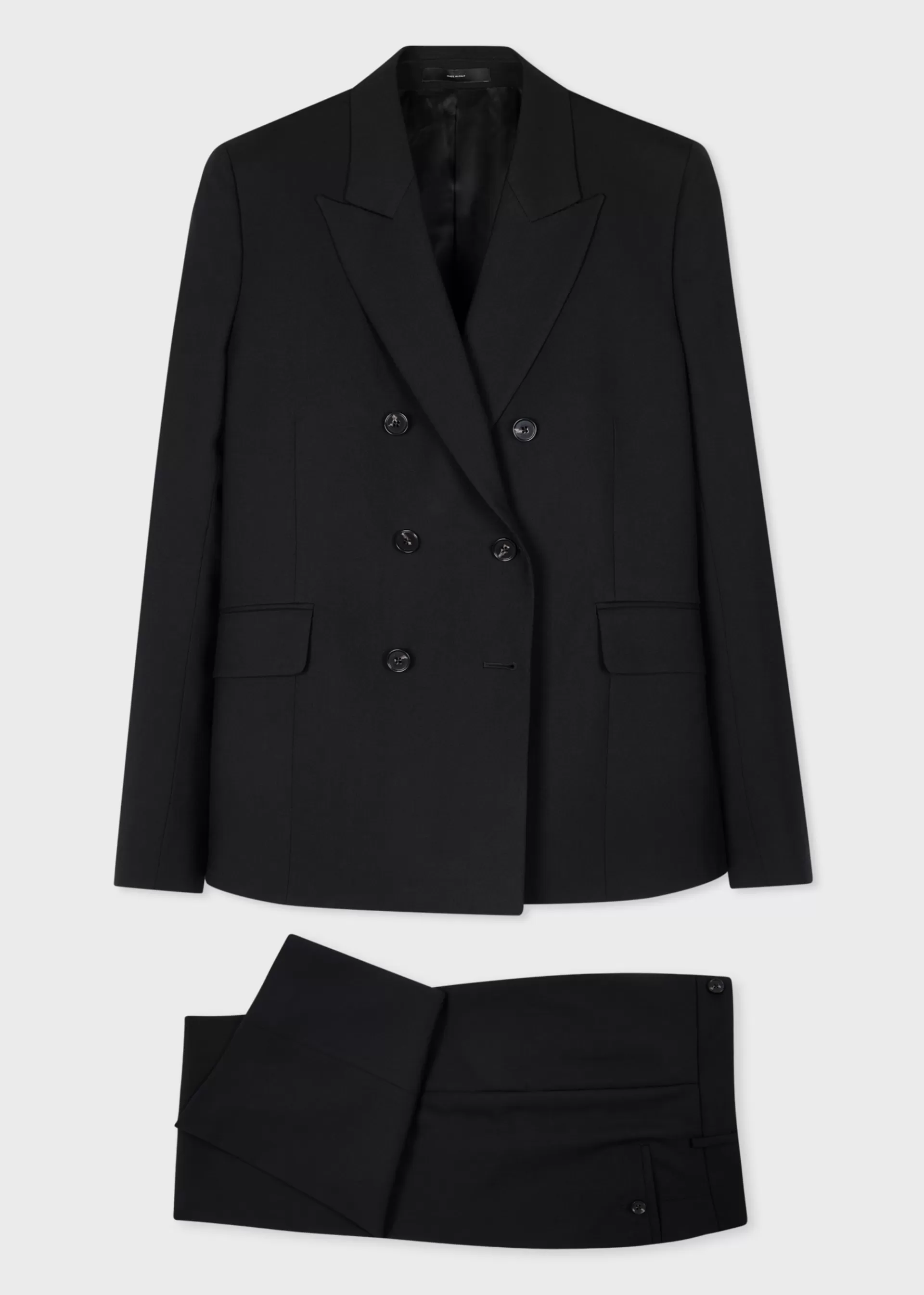 Women's 'A Suit To Travel In' - Black Wool Double Breasted Suit>Paul Smith Online
