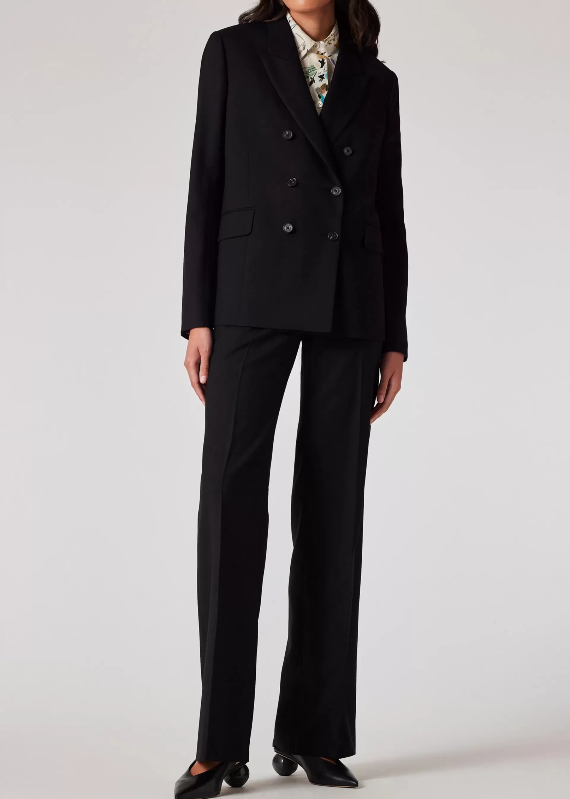 Women's A Suit To Travel In - Black Wool Suit>Paul Smith Best Sale
