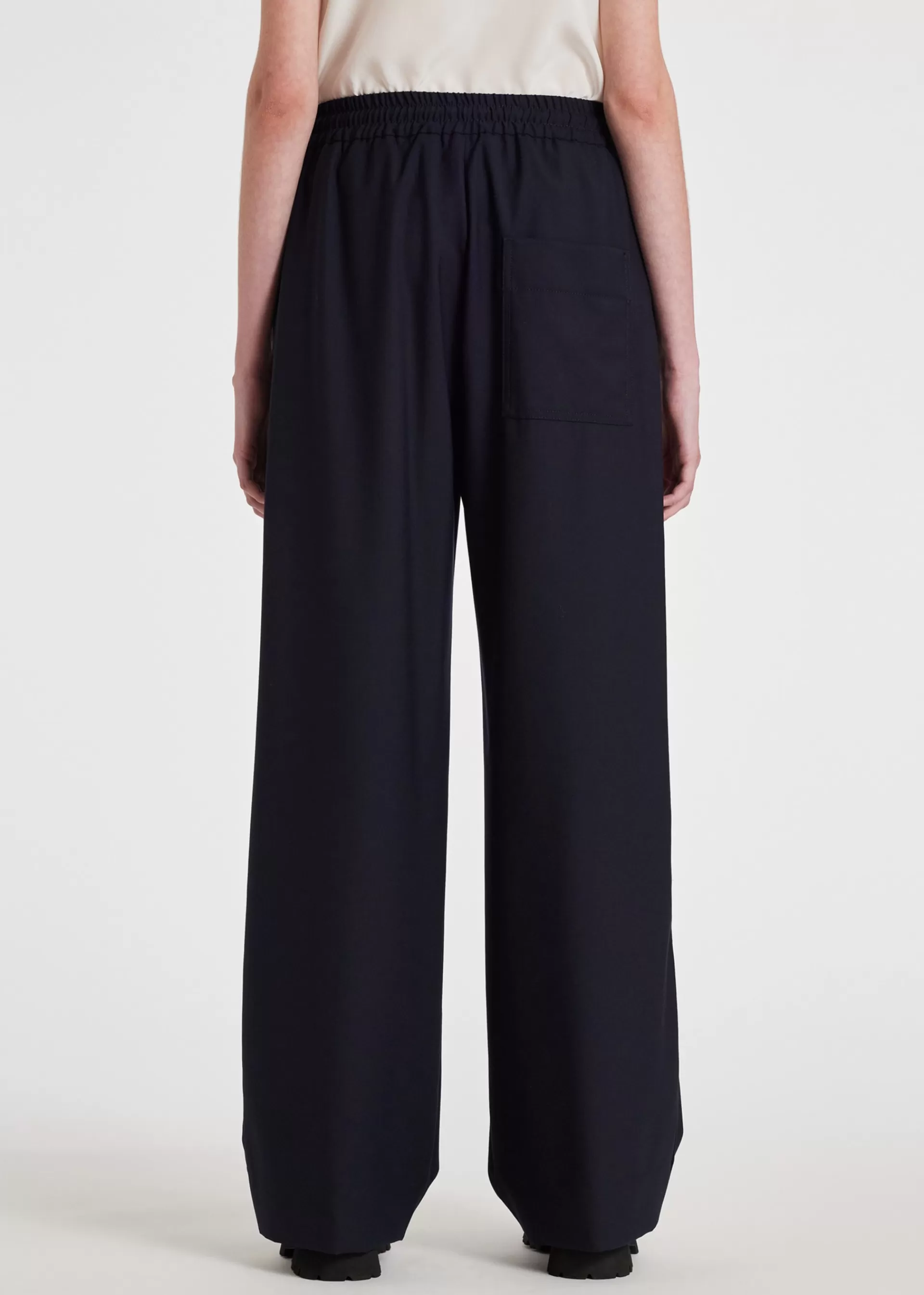 Women's A Suit To Travel In - Drawstring Wide Leg Trousers>Paul Smith Shop