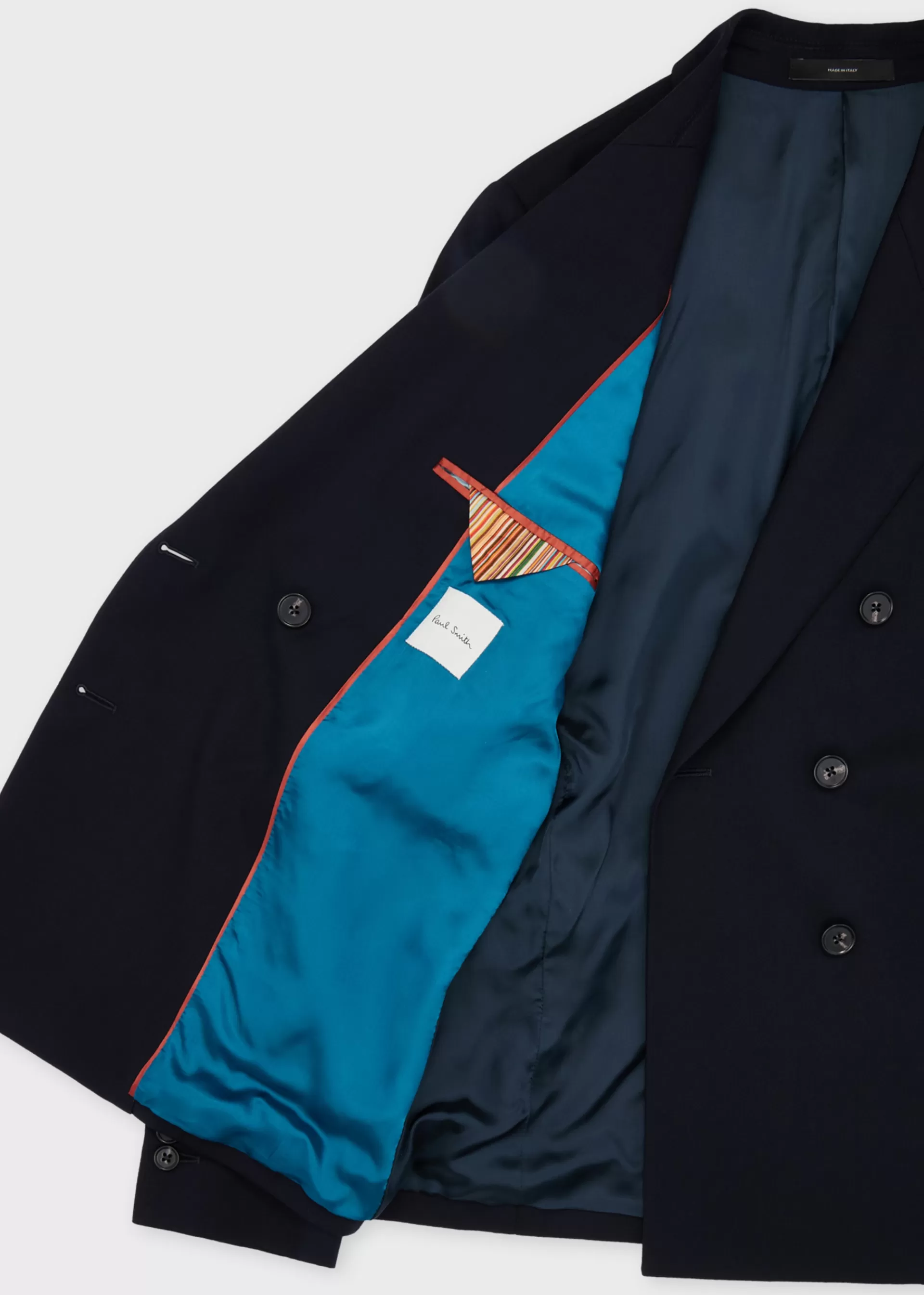 Women's A Suit To Travel In - Navy Wool Double Breasted Blazer>Paul Smith Online