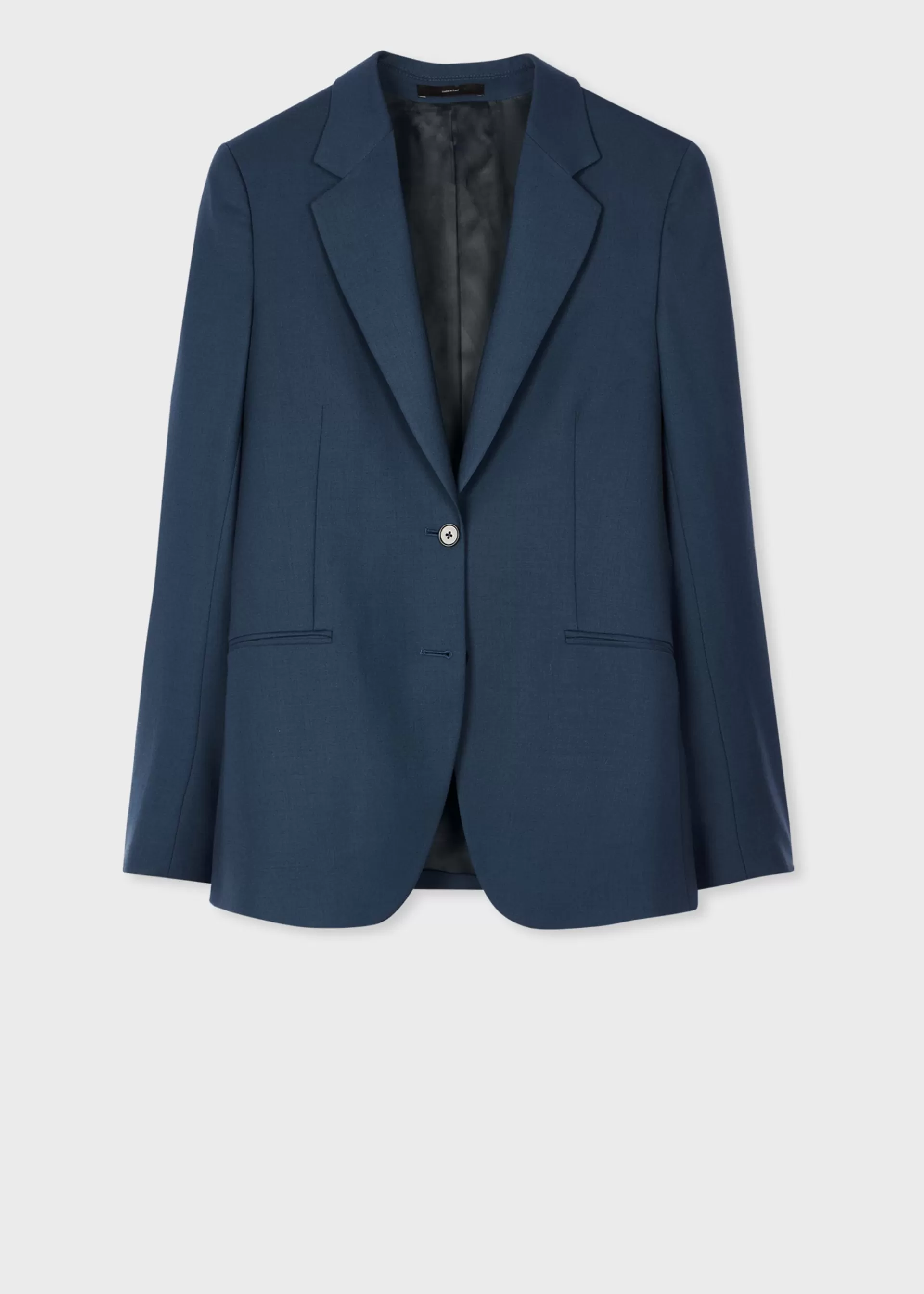 Women's A Suit To Travel In - Petrol Blue Wool Two-Button Blazer>Paul Smith Best