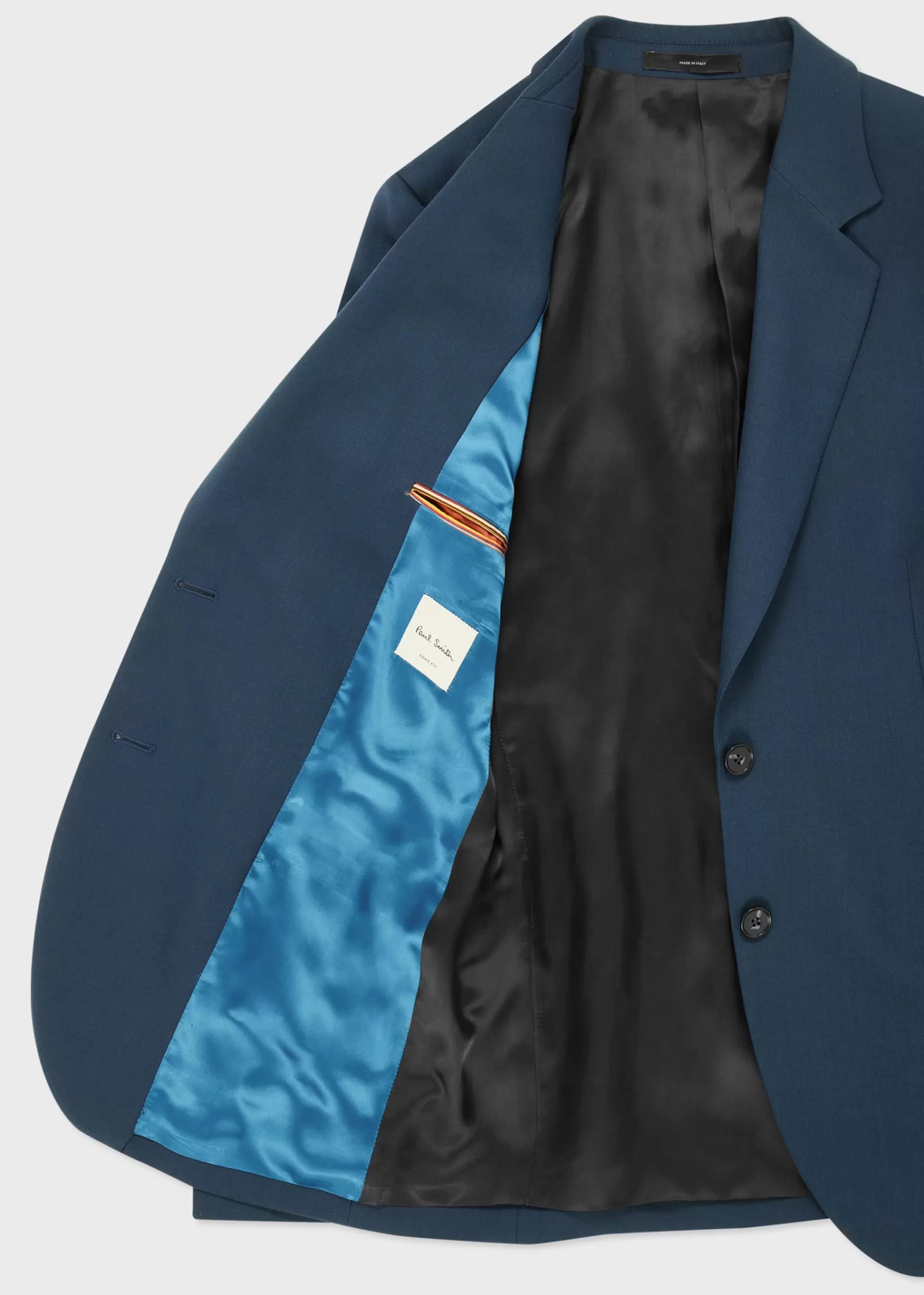 Women's A Suit To Travel In - Petrol Blue Wool Two-Button Blazer>Paul Smith Best