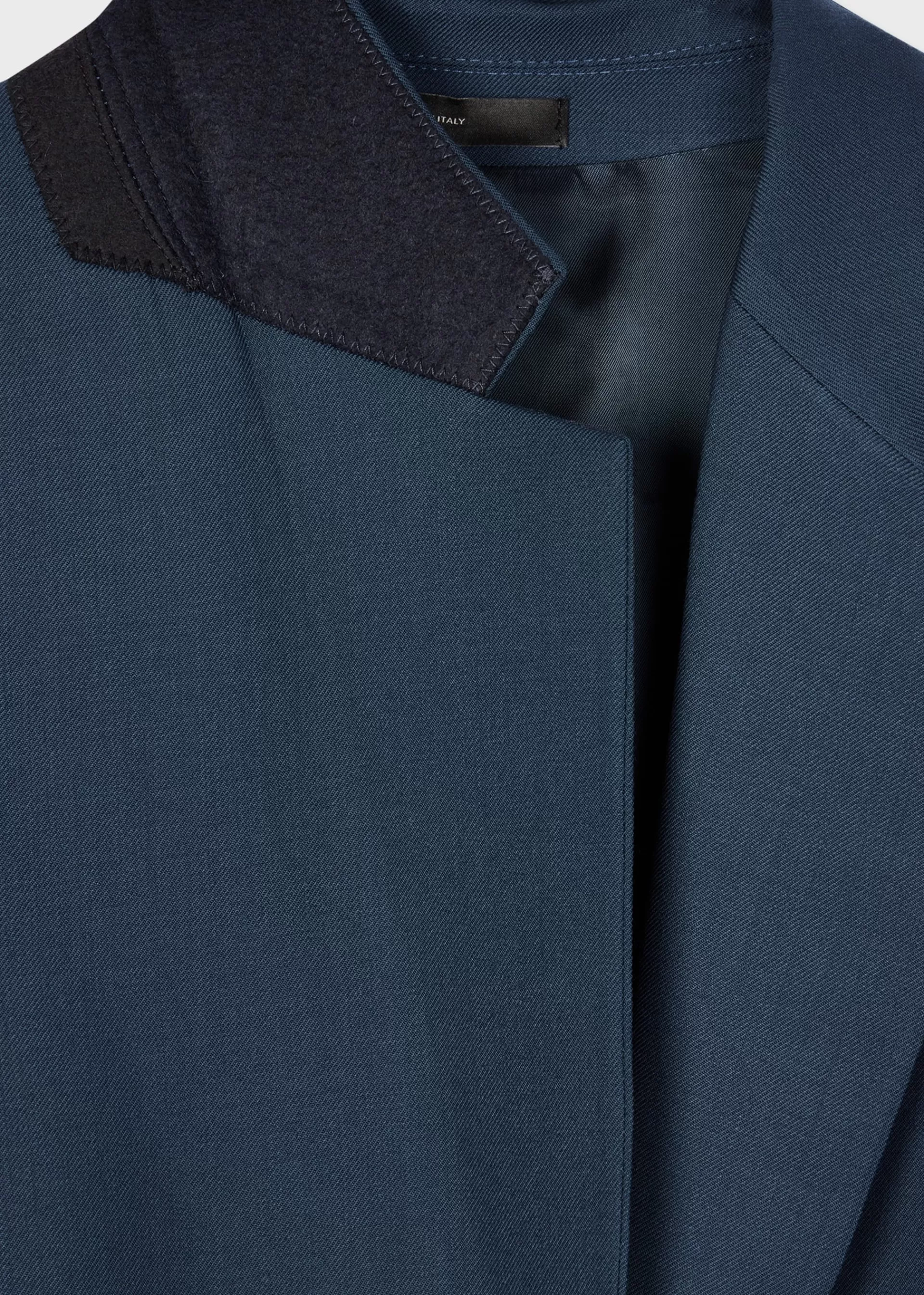 Women's A Suit To Travel In - Petrol Blue Wool Two-Button Blazer>Paul Smith Best