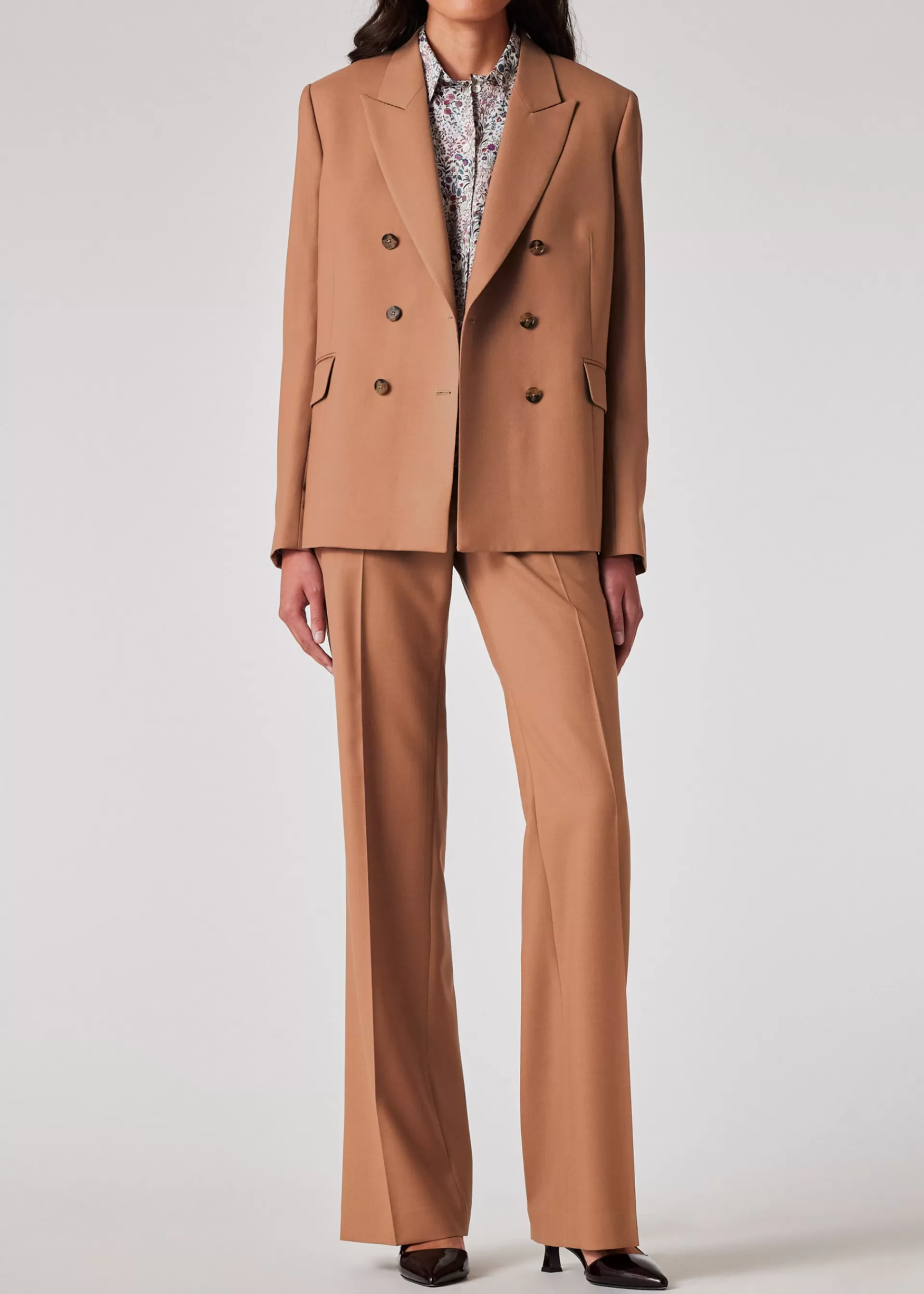 Women's A Suit To Travel In - Wool Double Breasted Blazer>Paul Smith Fashion