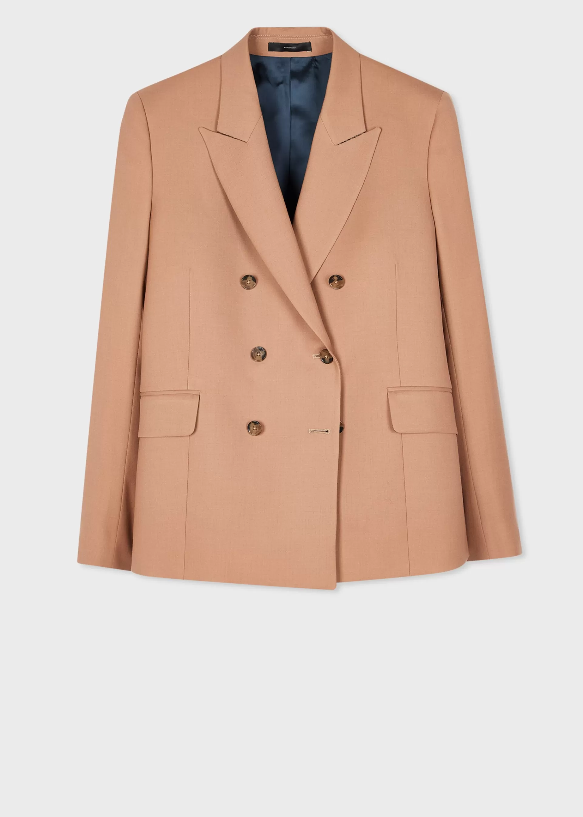Women's 'A Suit To Travel In' - Taupe Wool Double Breasted Suit>Paul Smith Flash Sale
