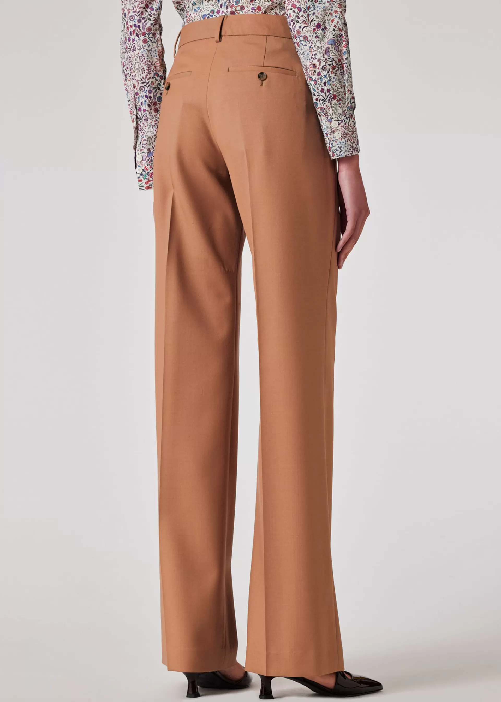 Women's 'A Suit To Travel In' - Taupe Wool Double Breasted Suit>Paul Smith Flash Sale