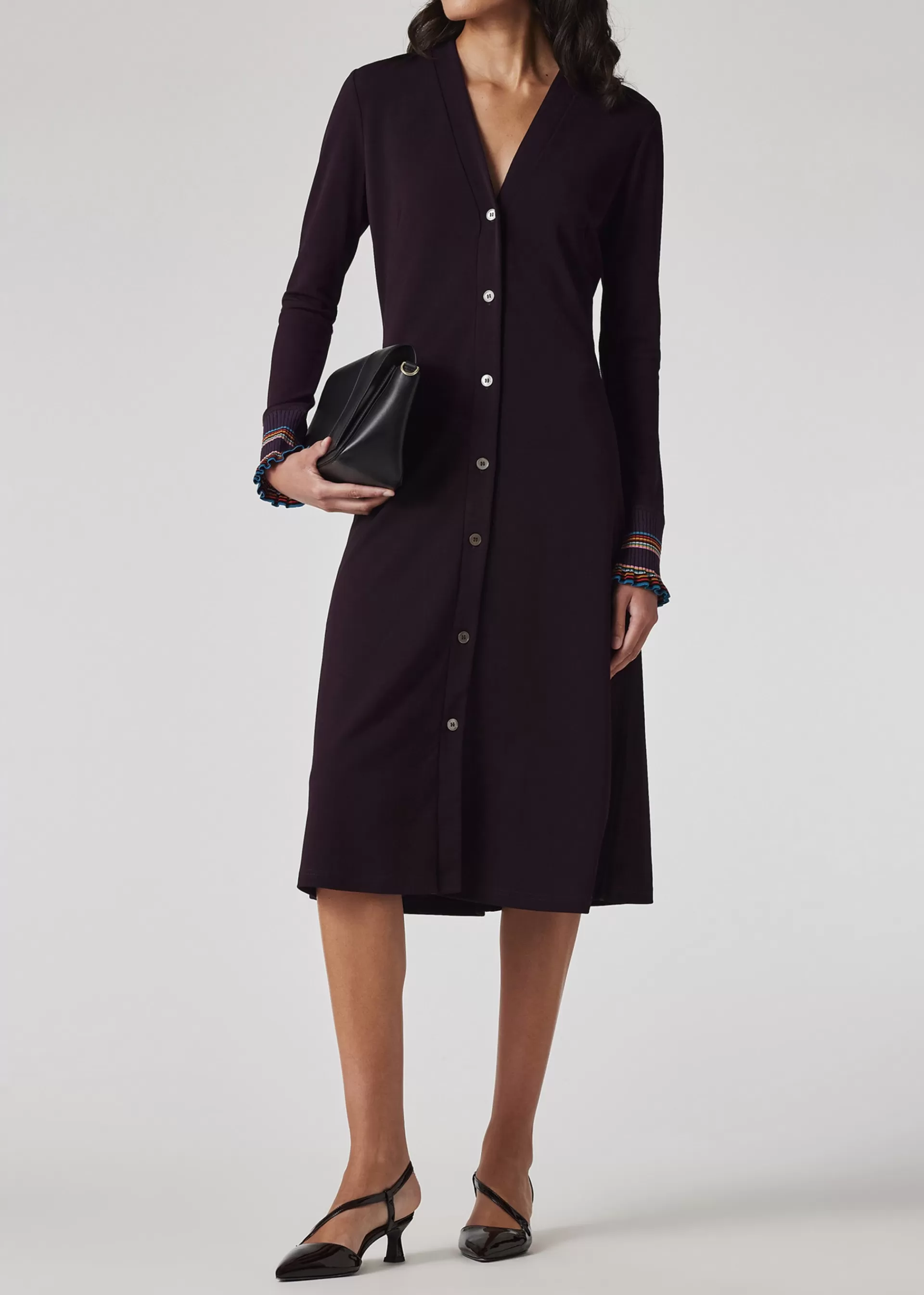 Women's Viscose-Blend Jersey Shirt Dress>Paul Smith Discount