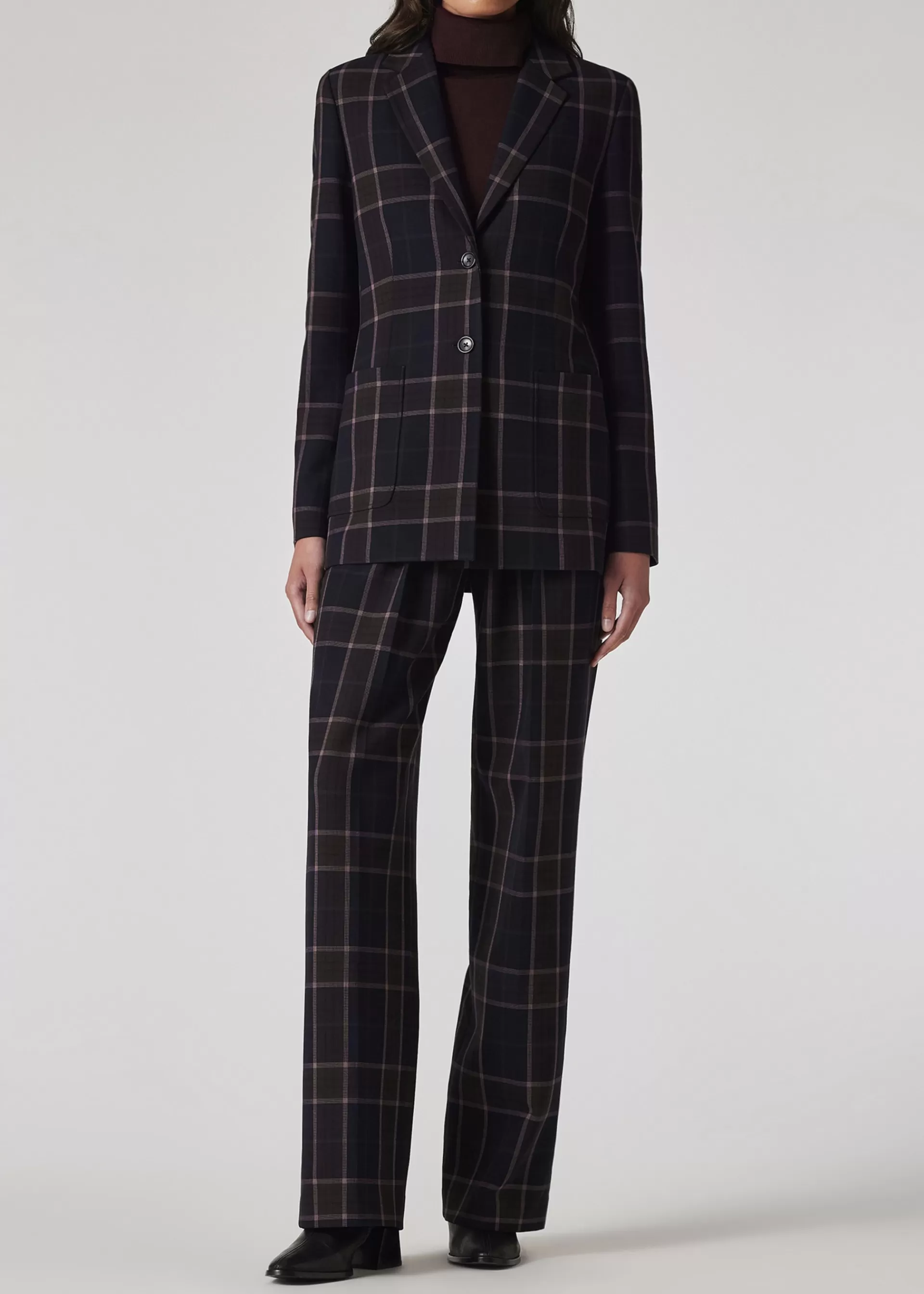 Women's Bonded Tartan Trousers>Paul Smith Online