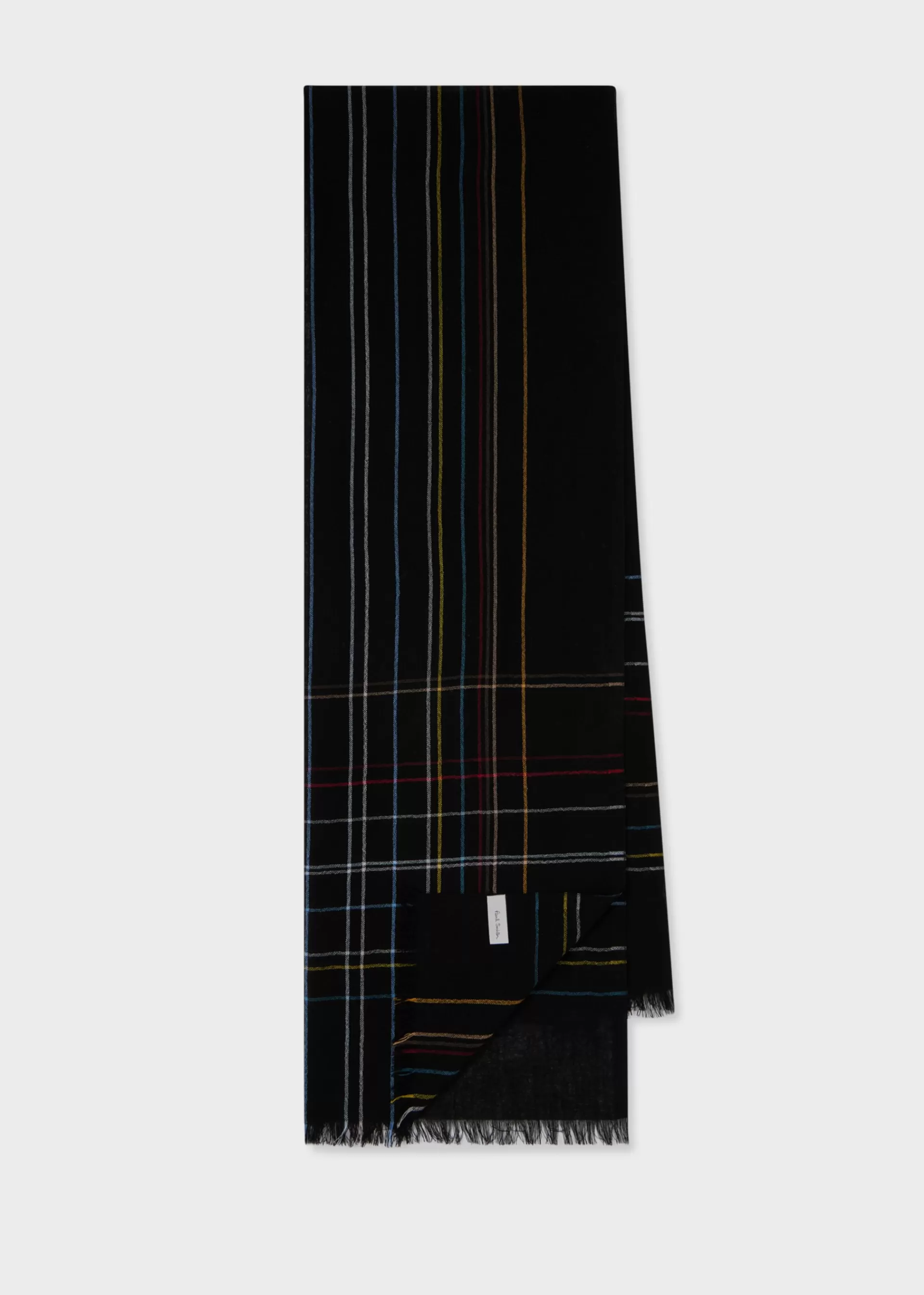 Women's Broken 'Signature Stripe' Check Scarf>Paul Smith New