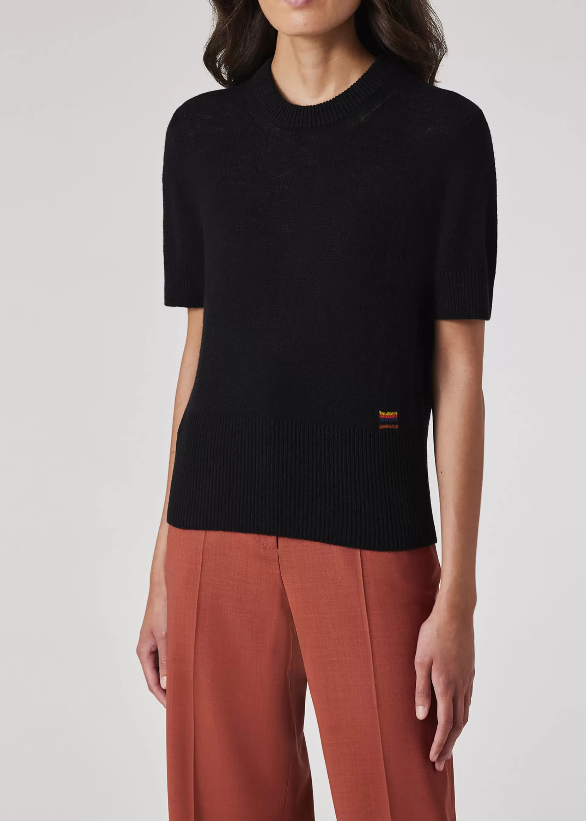 Women's Cashmere Short-Sleeve Sweater>Paul Smith Online