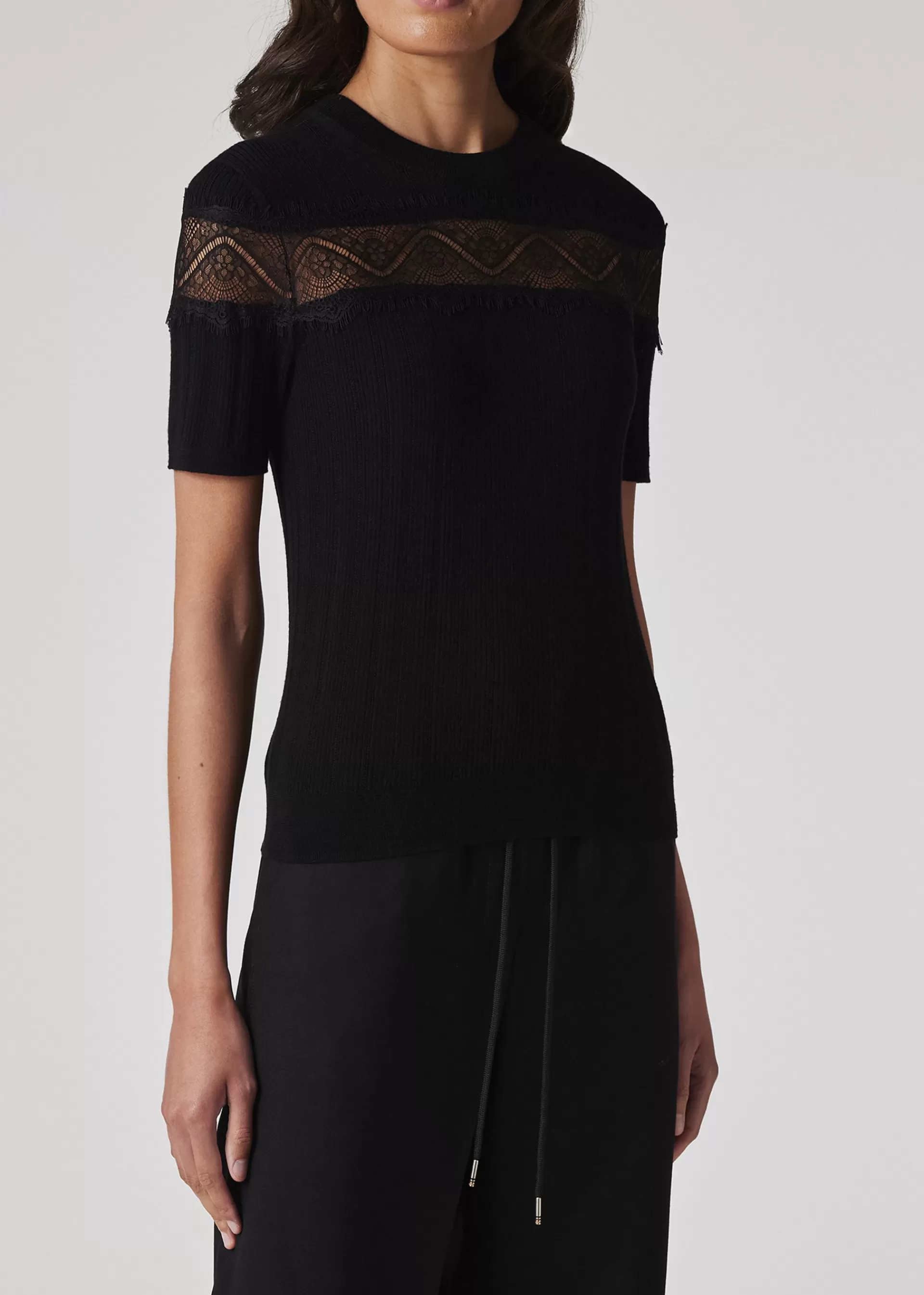 Women's Knitted Wool Lace Top>Paul Smith Hot