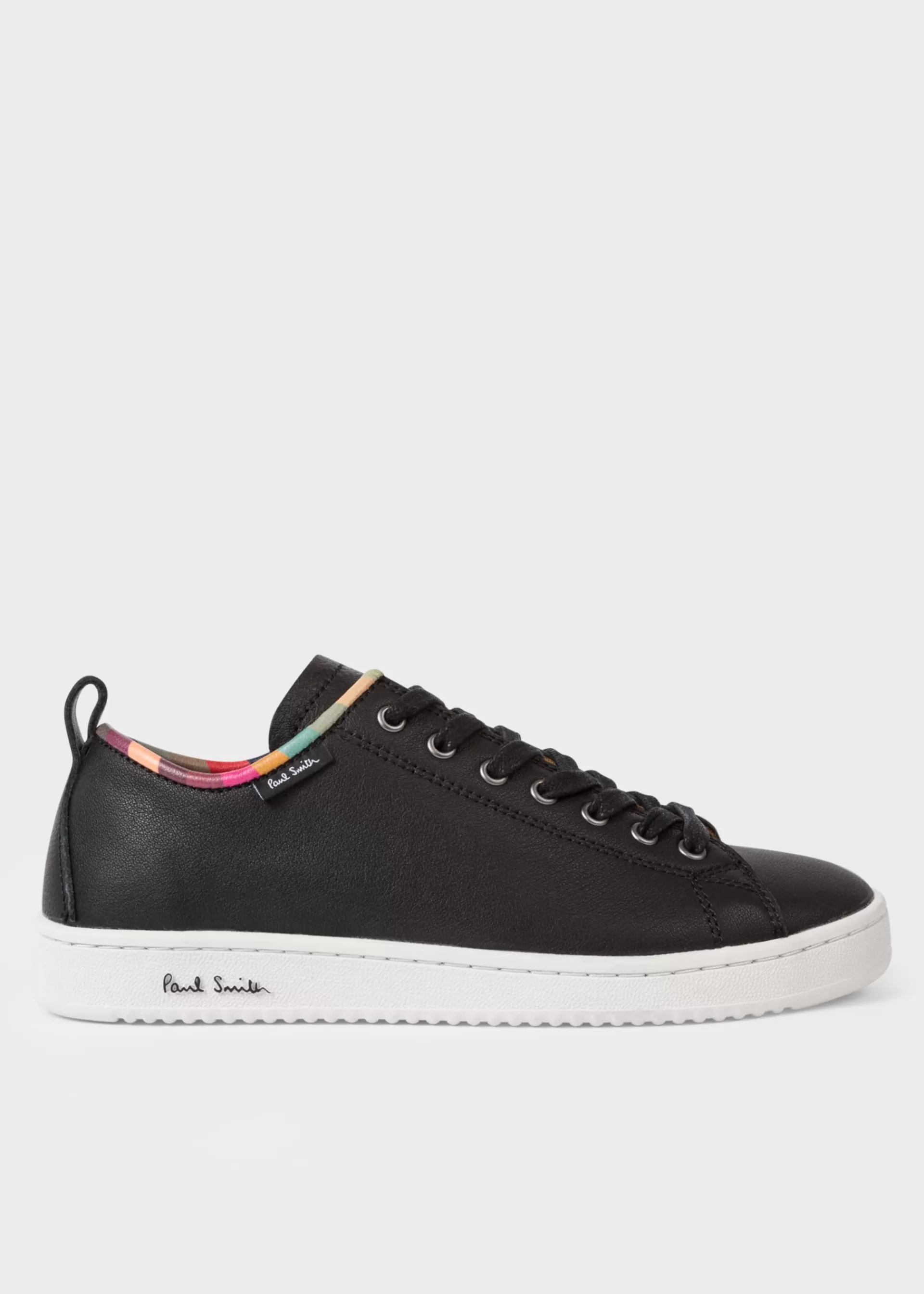 Women's Leather 'Miyata' Sneakers with 'Swirl' Trim>Paul Smith Fashion