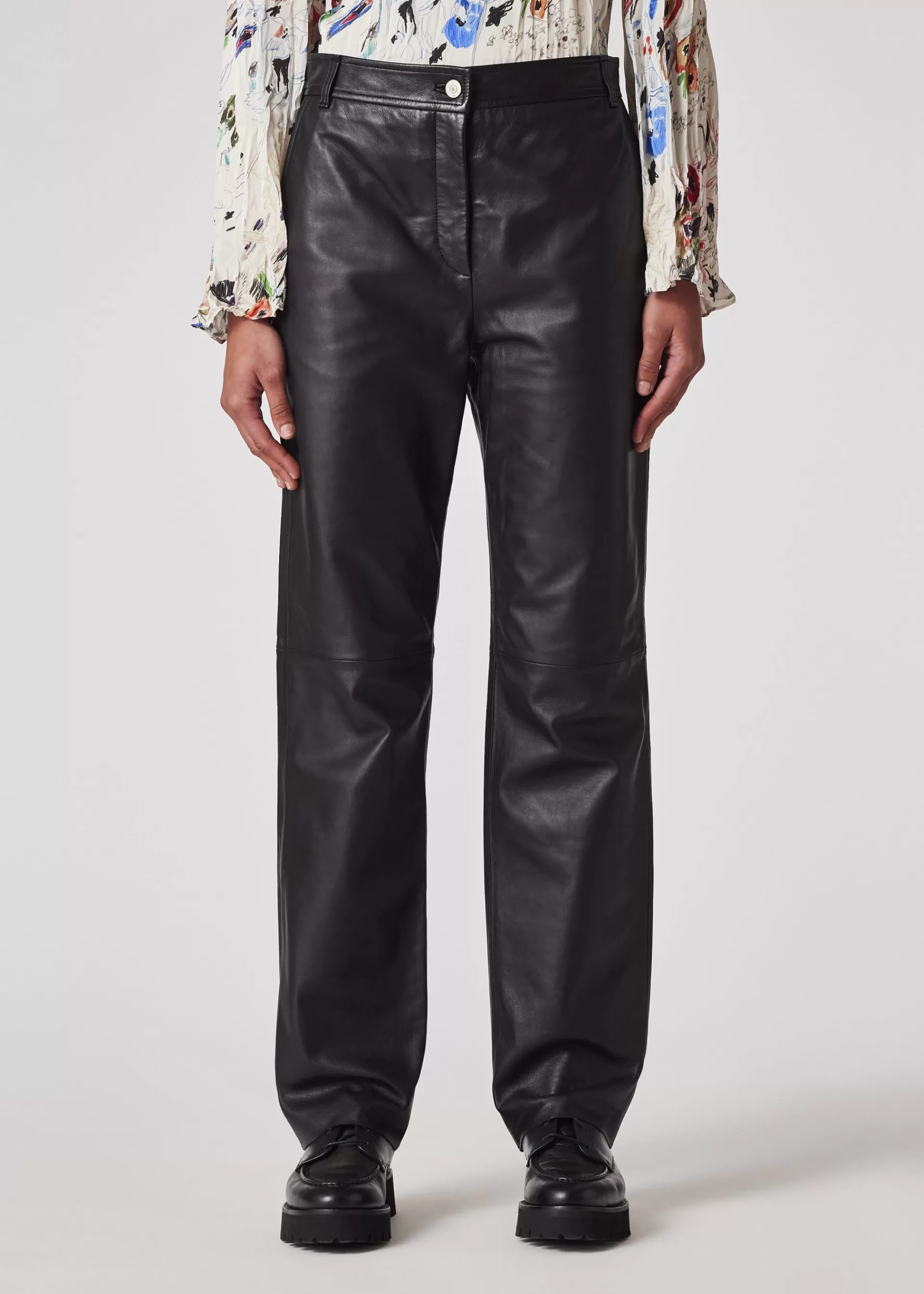 Women's Leather Trousers>Paul Smith New