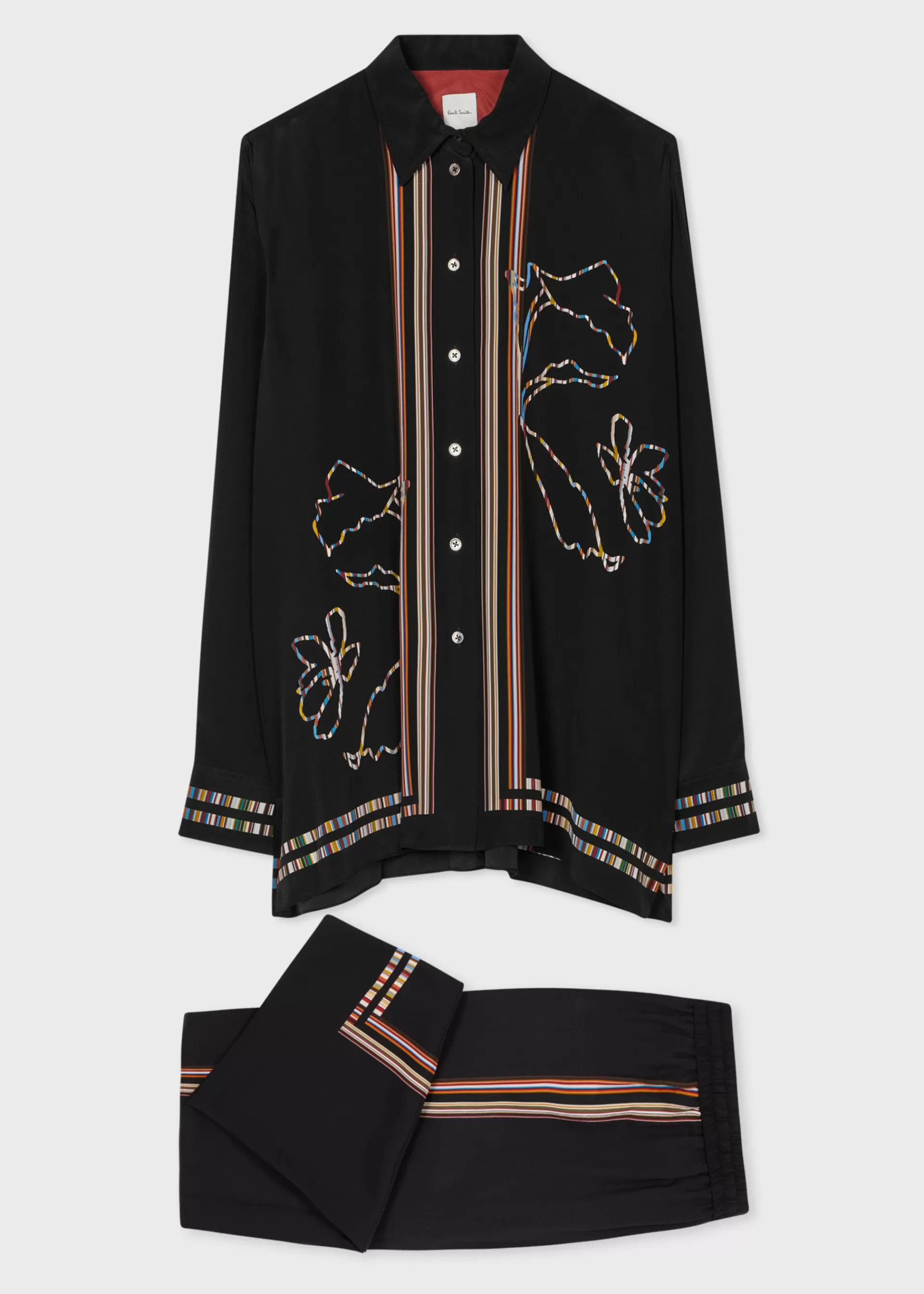 Women's Black Magnolia 'Signature Stripe' Co-ord>Paul Smith Fashion