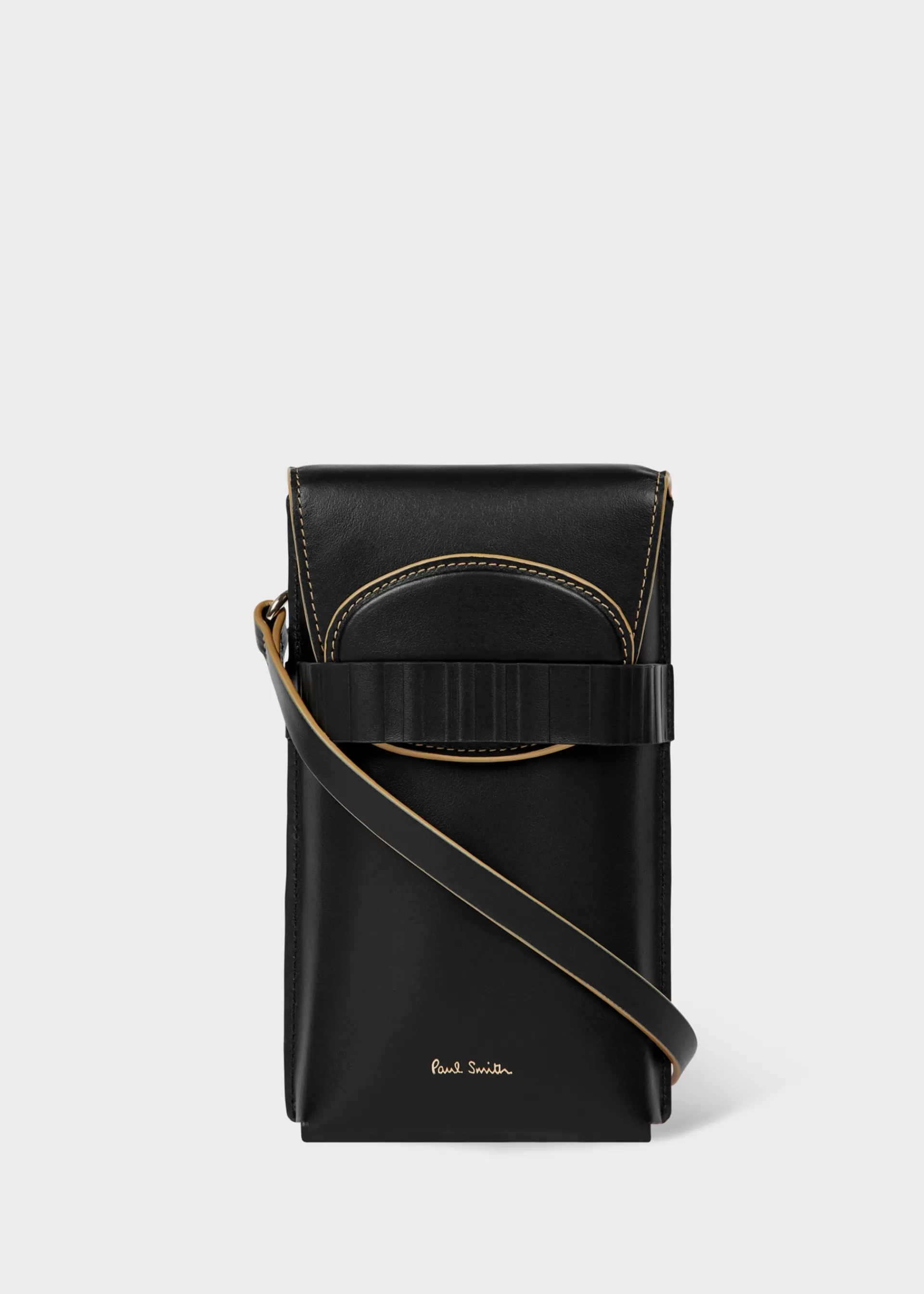 Women's 'Shadow Stripe' Trim Phone Pouch>Paul Smith Clearance