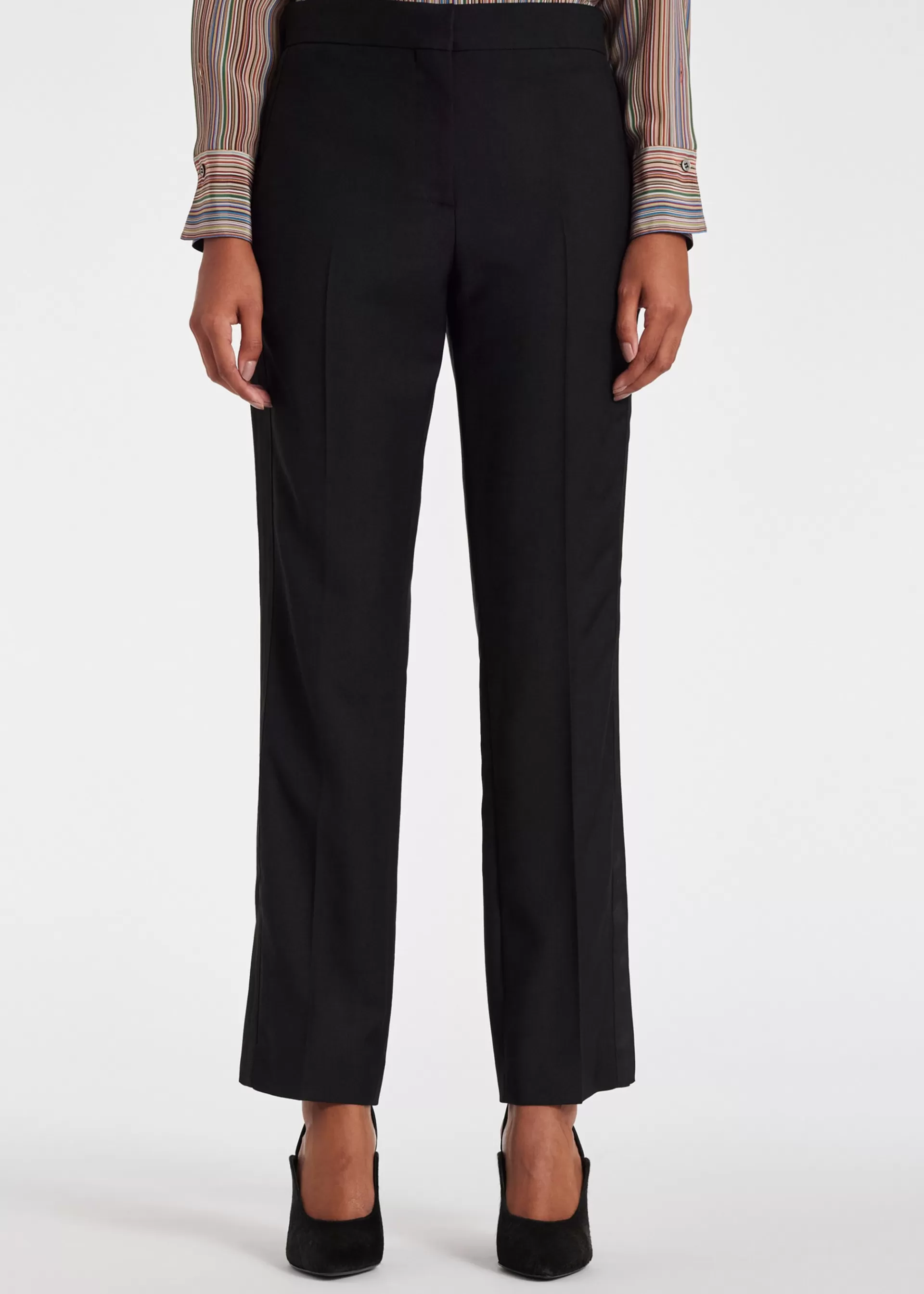 Women's Wool Satin Trim Pants>Paul Smith Sale