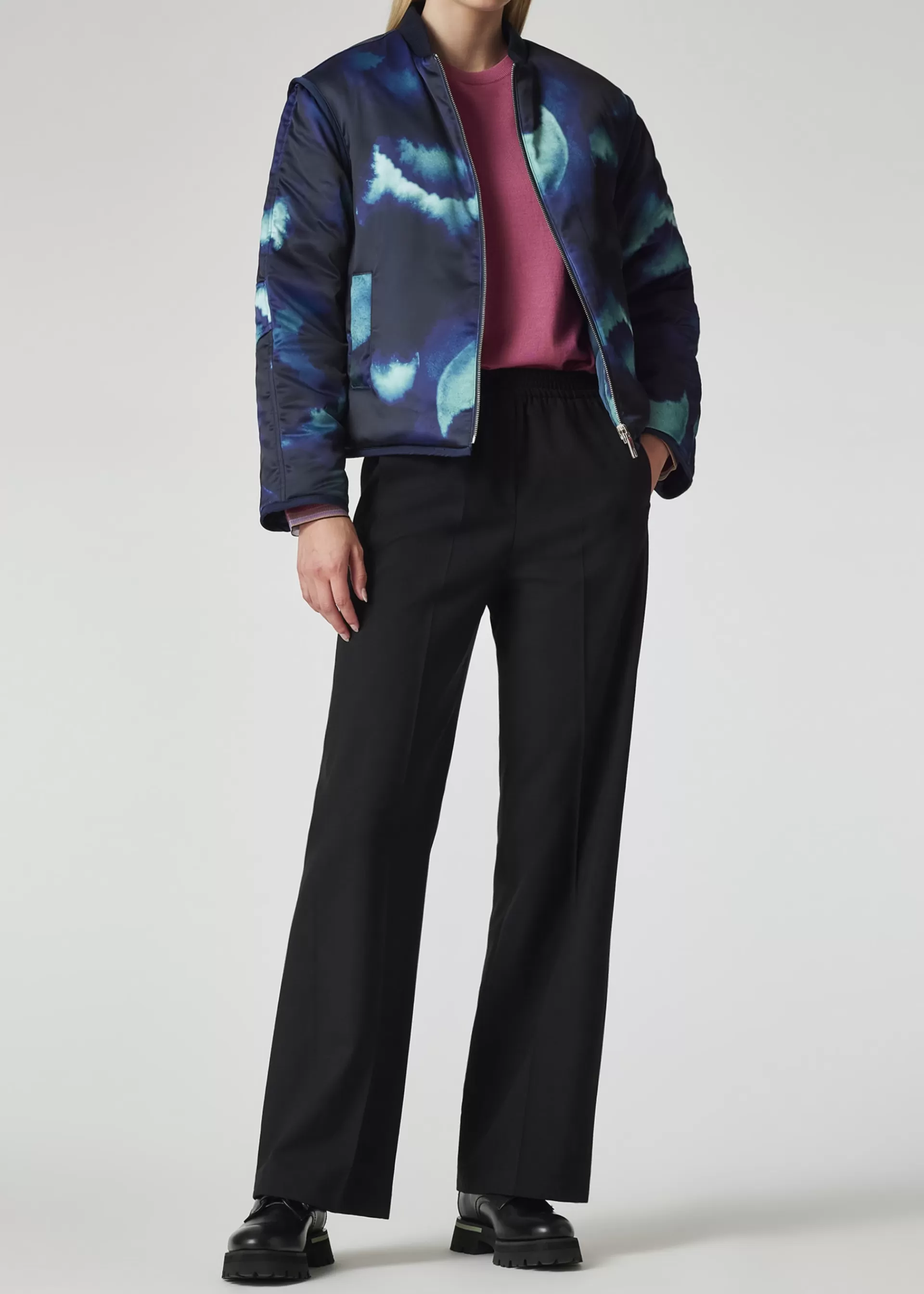 Women's Wool Wide-Leg Pants>Paul Smith New